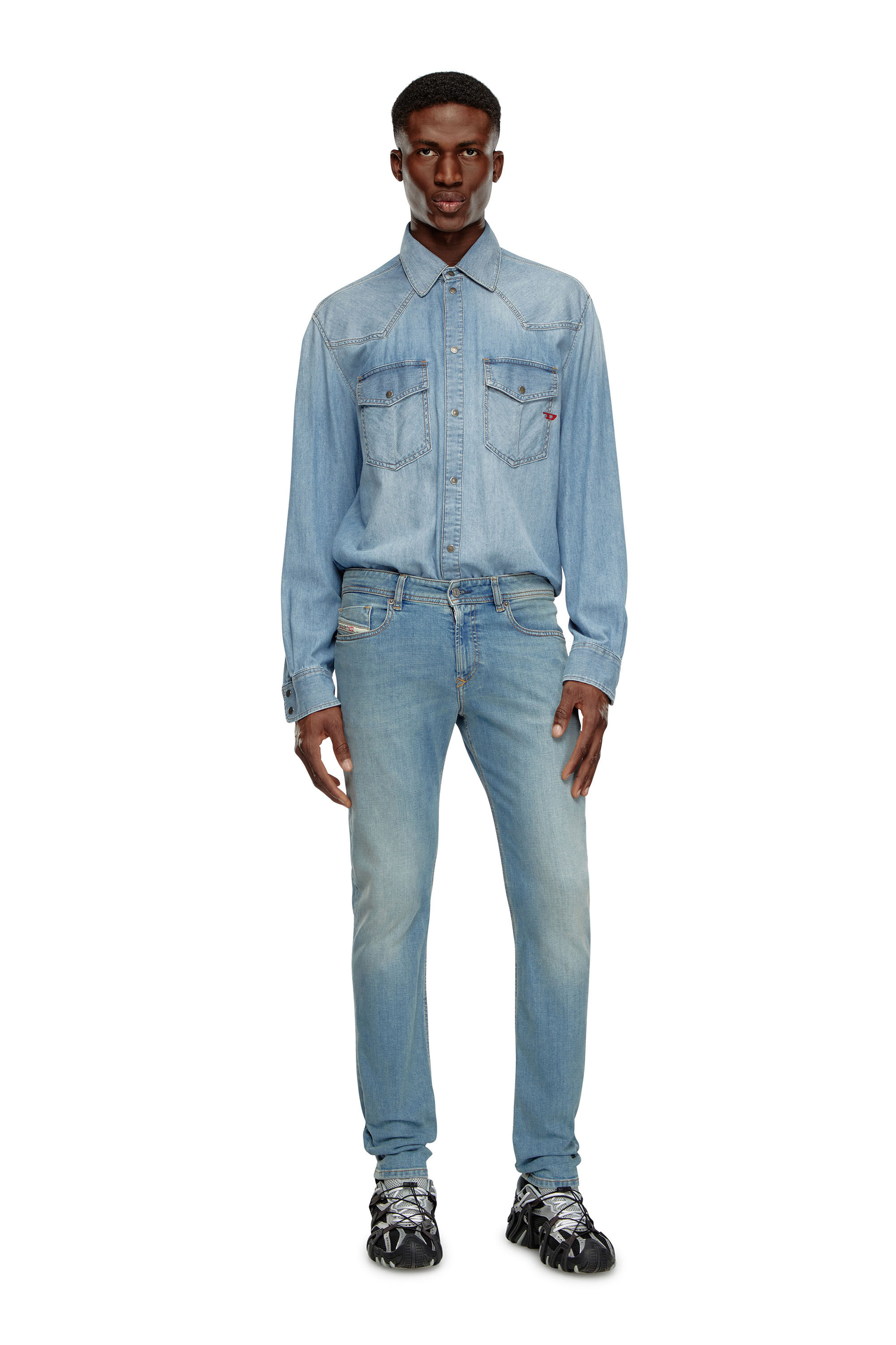 Men's Skinny Jeans | Light Blue | Diesel 1979 Sleenker