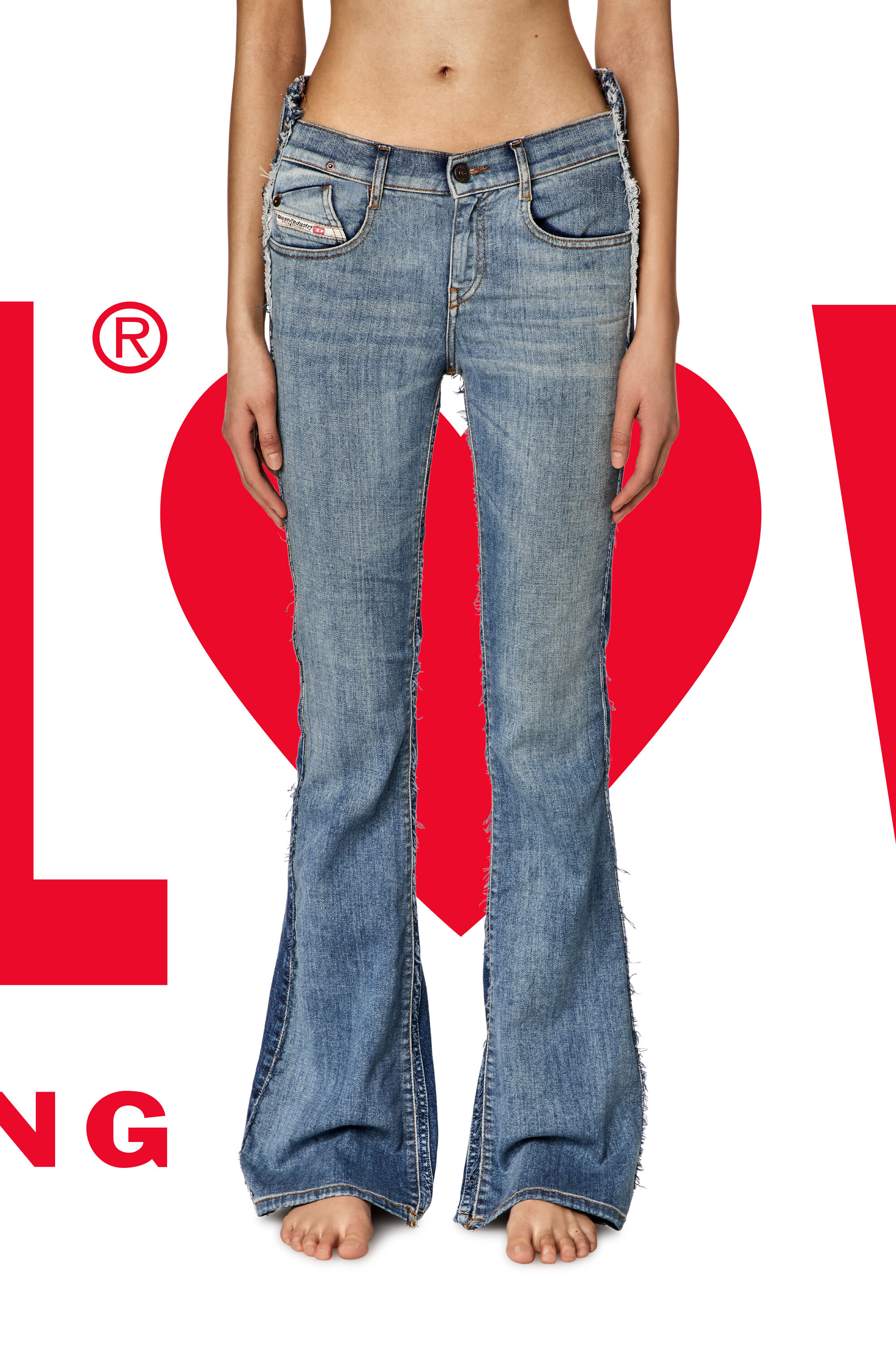 Women's Bootcut Jeans | Medium blue | Diesel Dieseloves 01