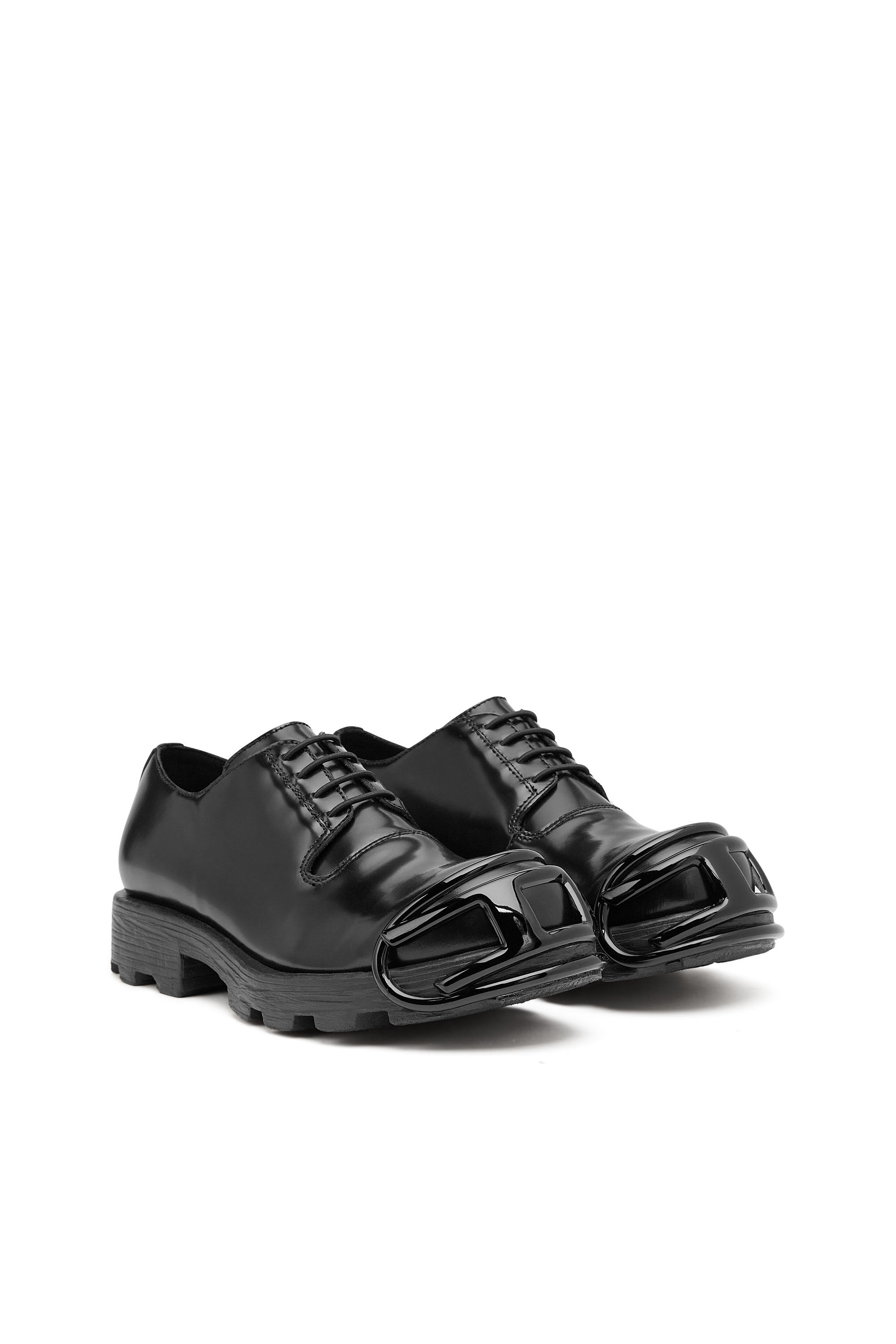 【返品交換不可】 Men's cap toe D oval with shoes lace-up D-Hammer-Leather 靴