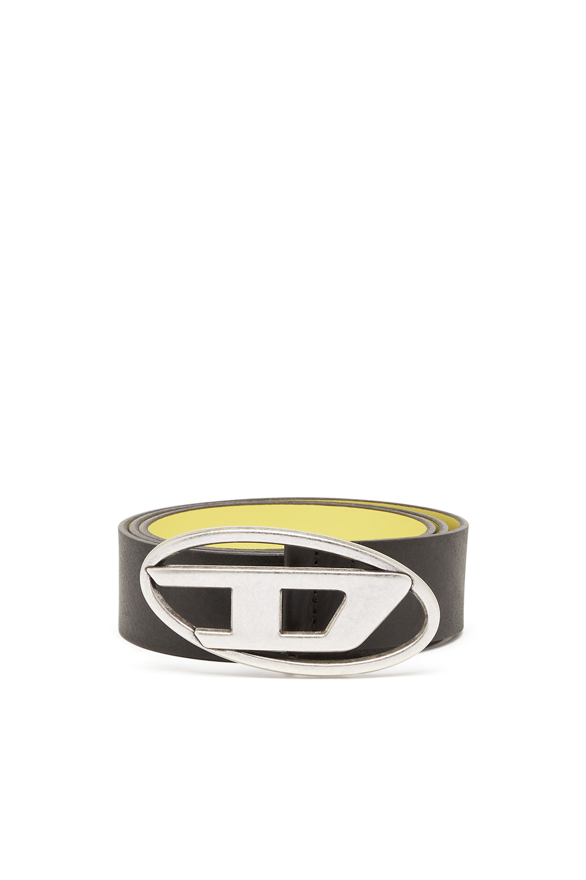 Diesel - B-1DR REV, Cinturón de cuero reversible con hebilla con el logotipo D Hombre in Multicolor - 1