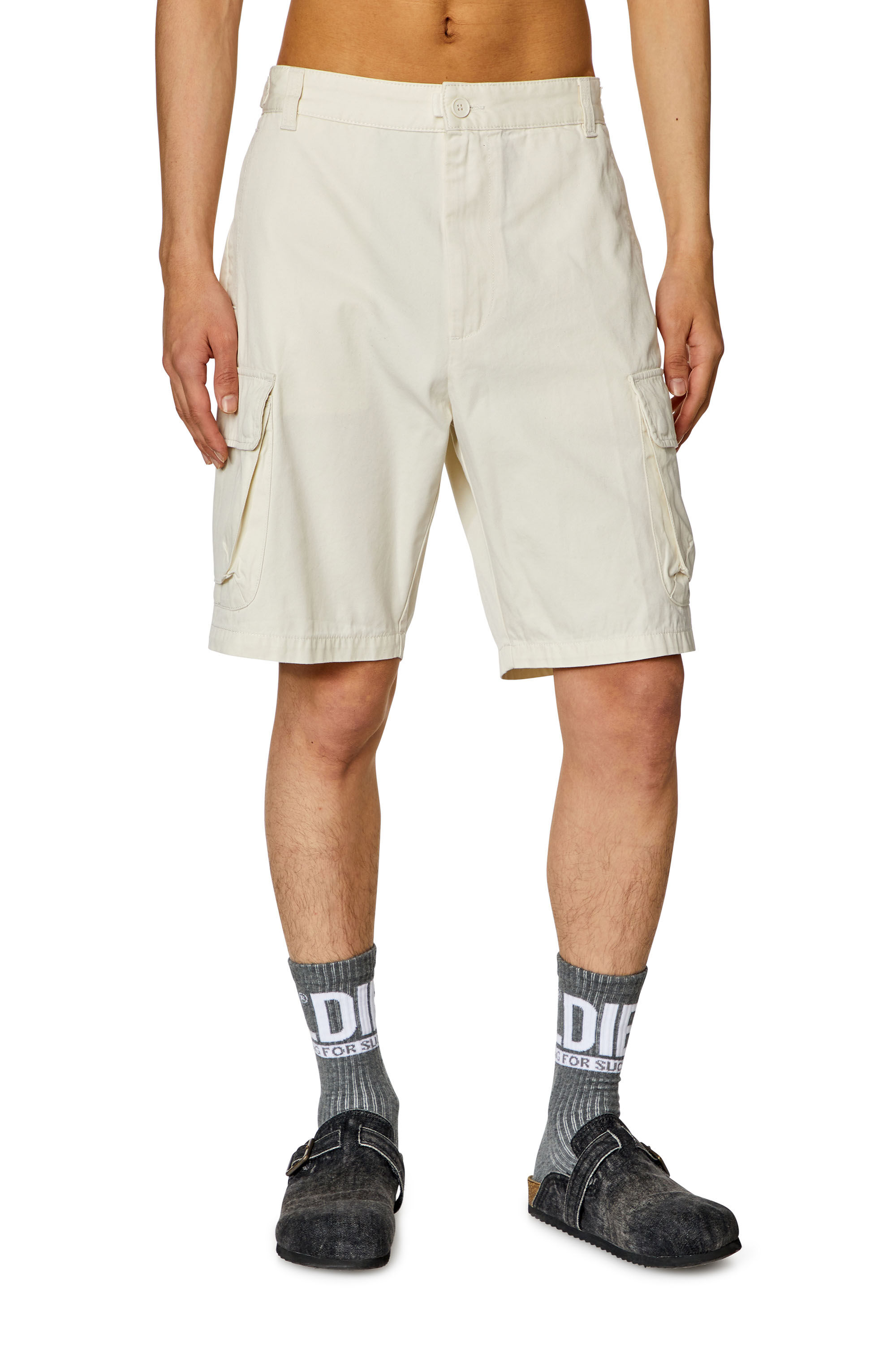 Diesel white shorts clearance