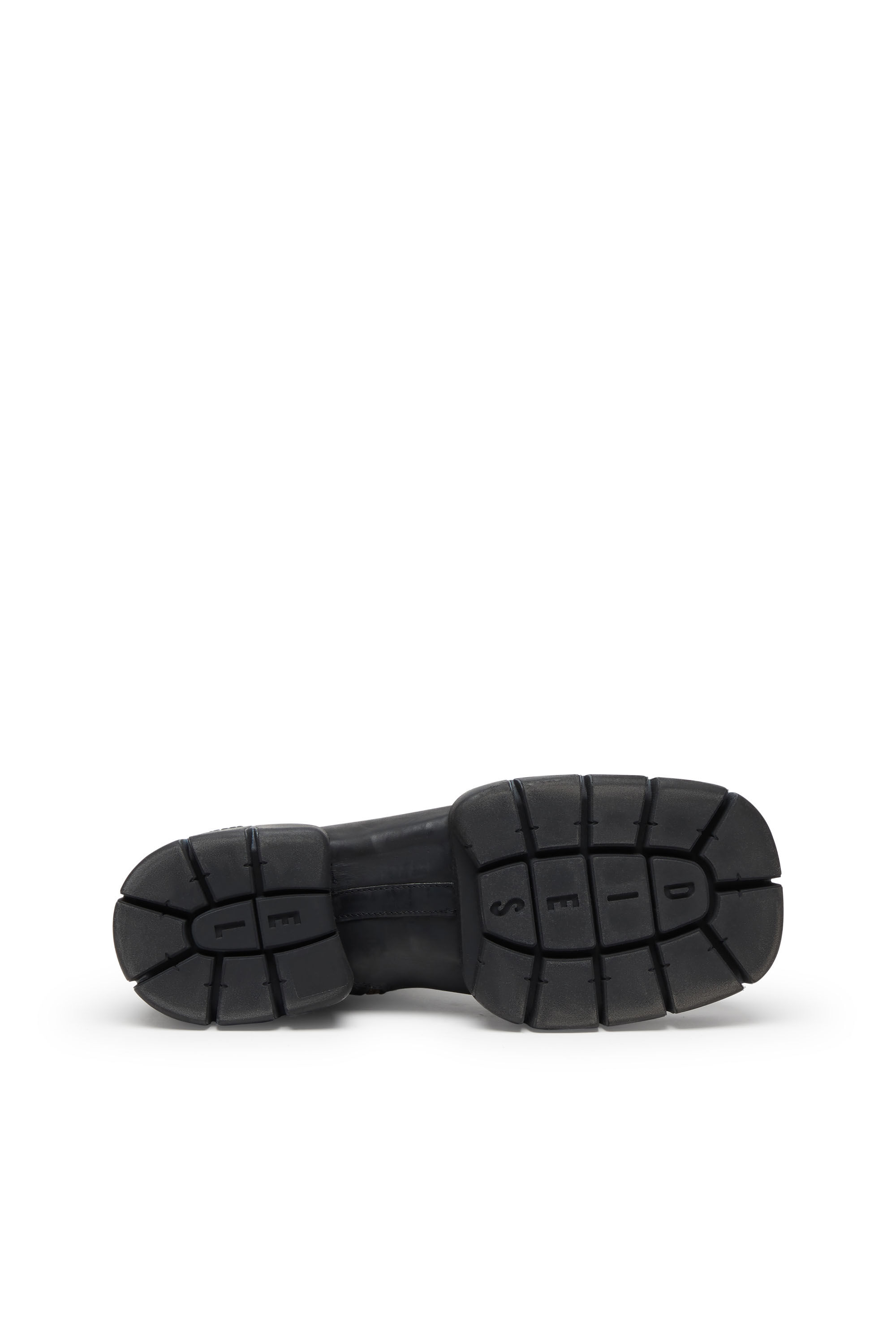 Diesel - D-TEX BT, Botas de cuero encerado hasta el tobillo con suela partida Hombre in Negro - 5