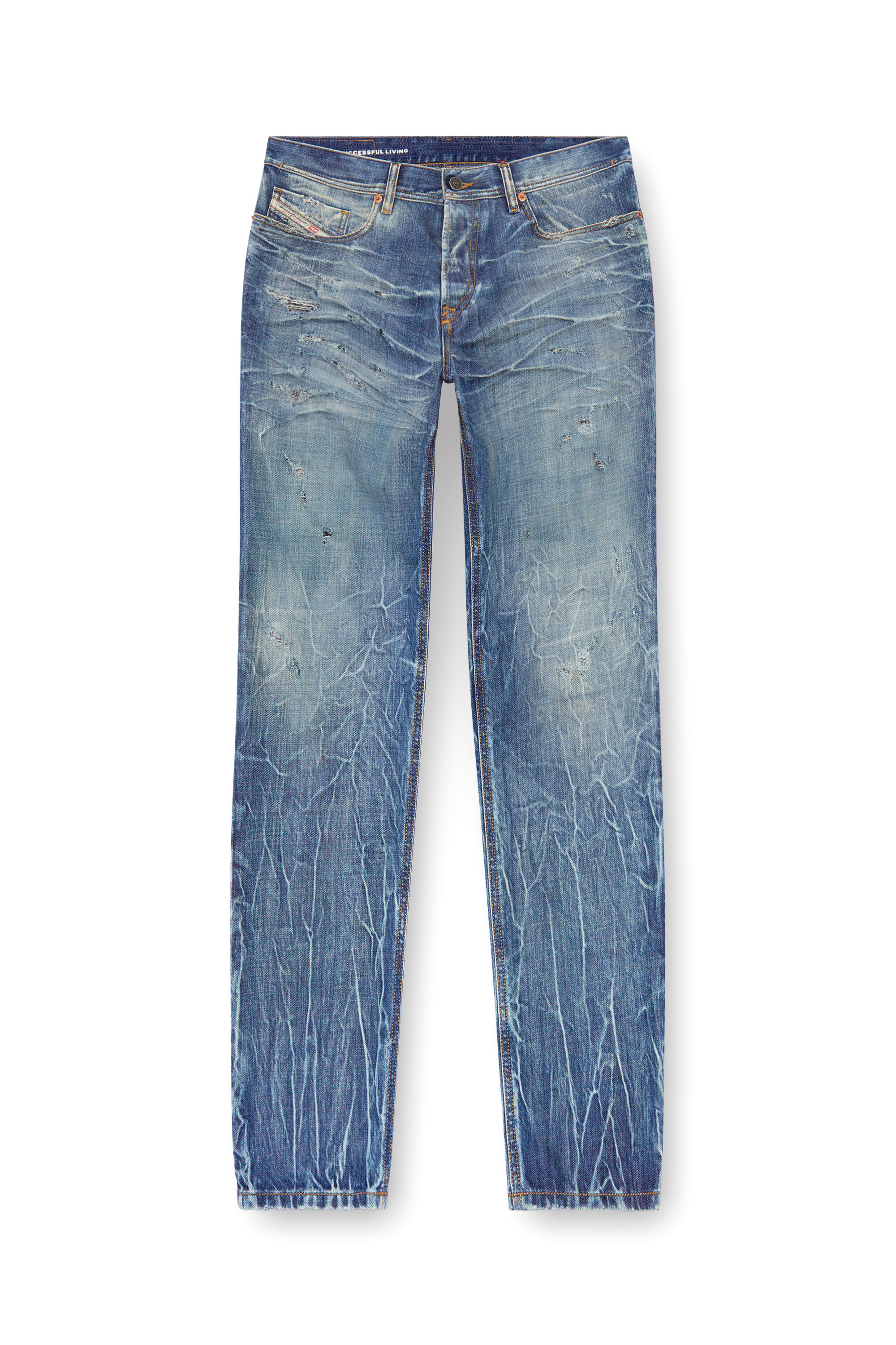 Diesel - Man's Regular Jeans 2023 D-Finitive 09K37, Medium blue - 2