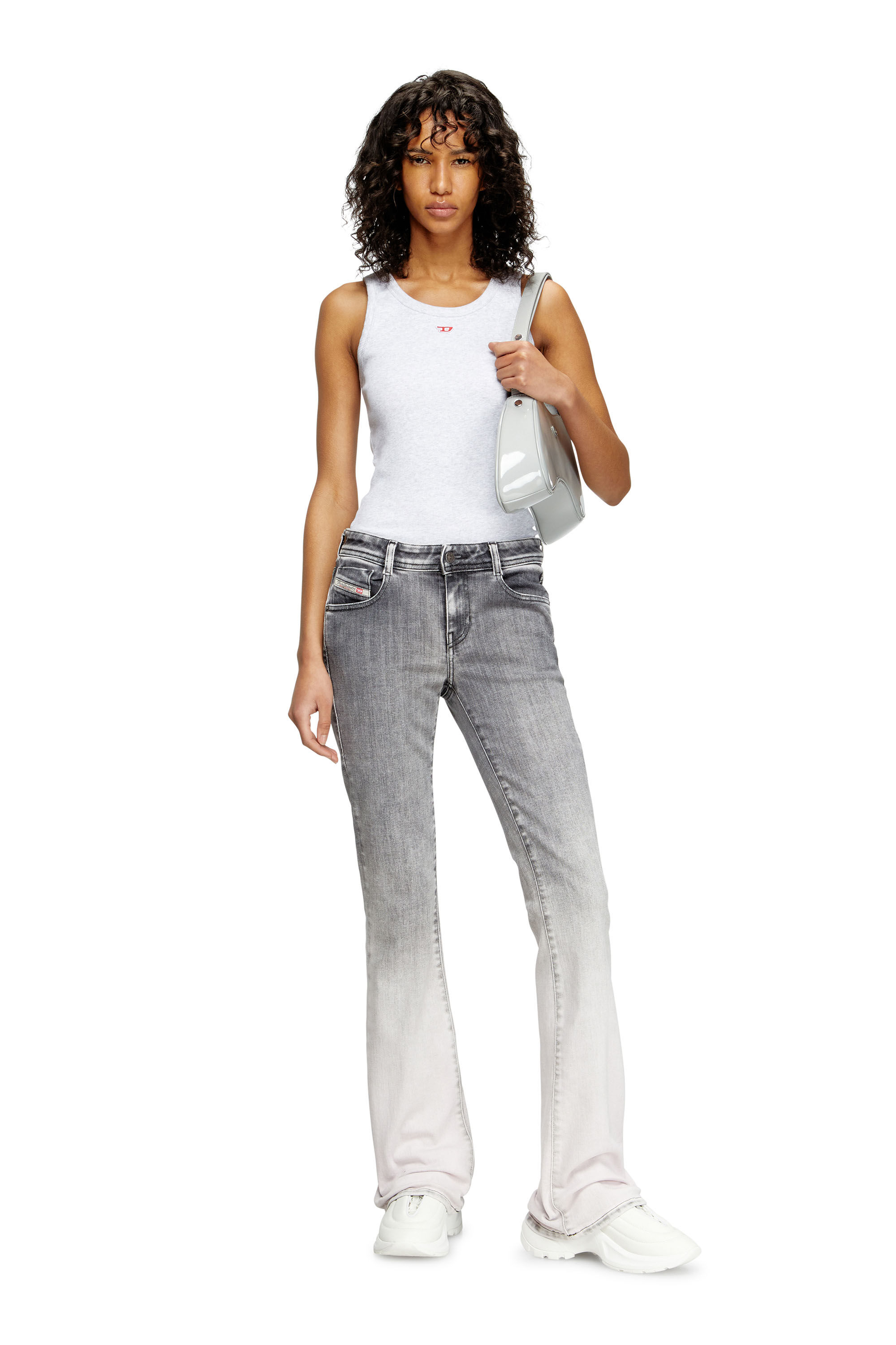 送料無料【DIESEL】ディーゼル1969 d-ebbey 09k53 ブーツカット Women's Bootcut Jeans | Light Grey | Diesel 1969 D-Ebbey