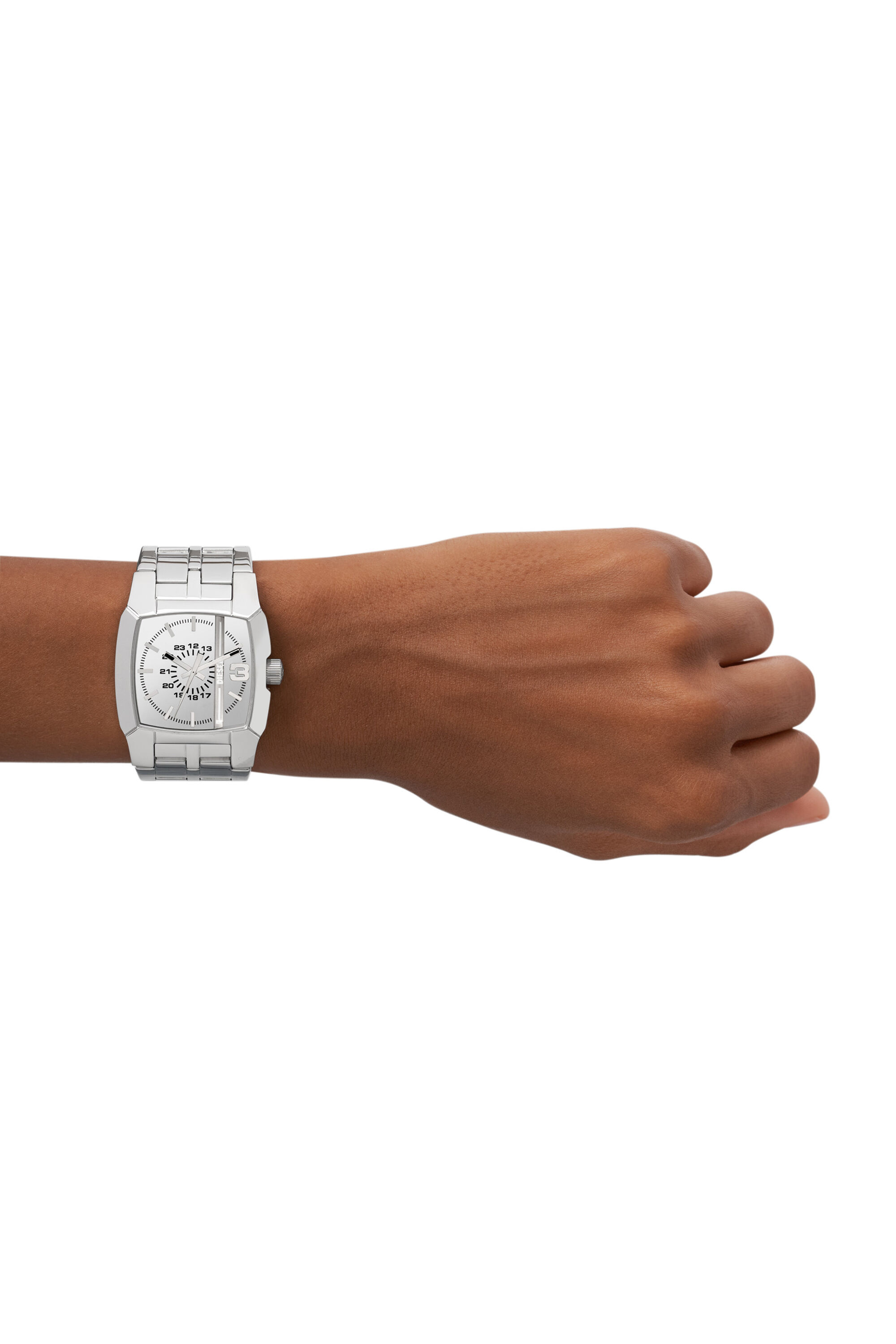 Diesel - DZ2152, Reloj Cliffhanger de acero inoxidable Unisex in Plateado - 4