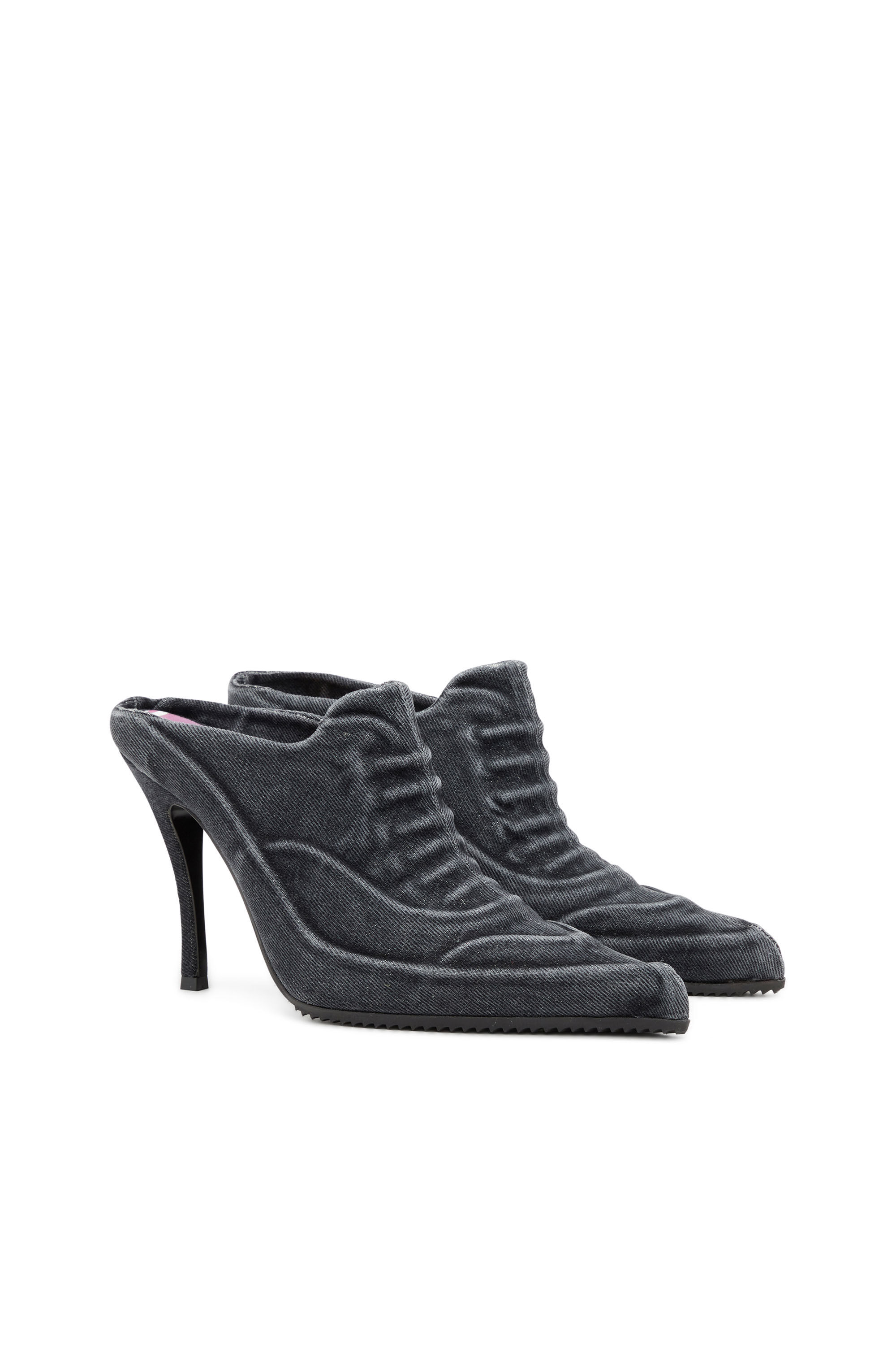 少し豊富な贈り物 | denim washed in D-Cloud-Mule Women's Black Diesel | 靴