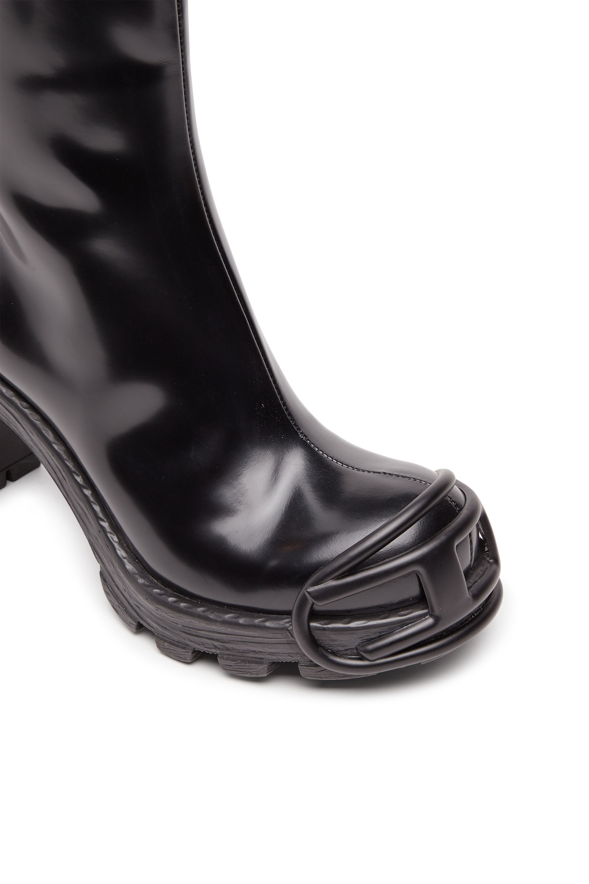 Women's D-Hammer-High-heel boots in brushed leather | Black