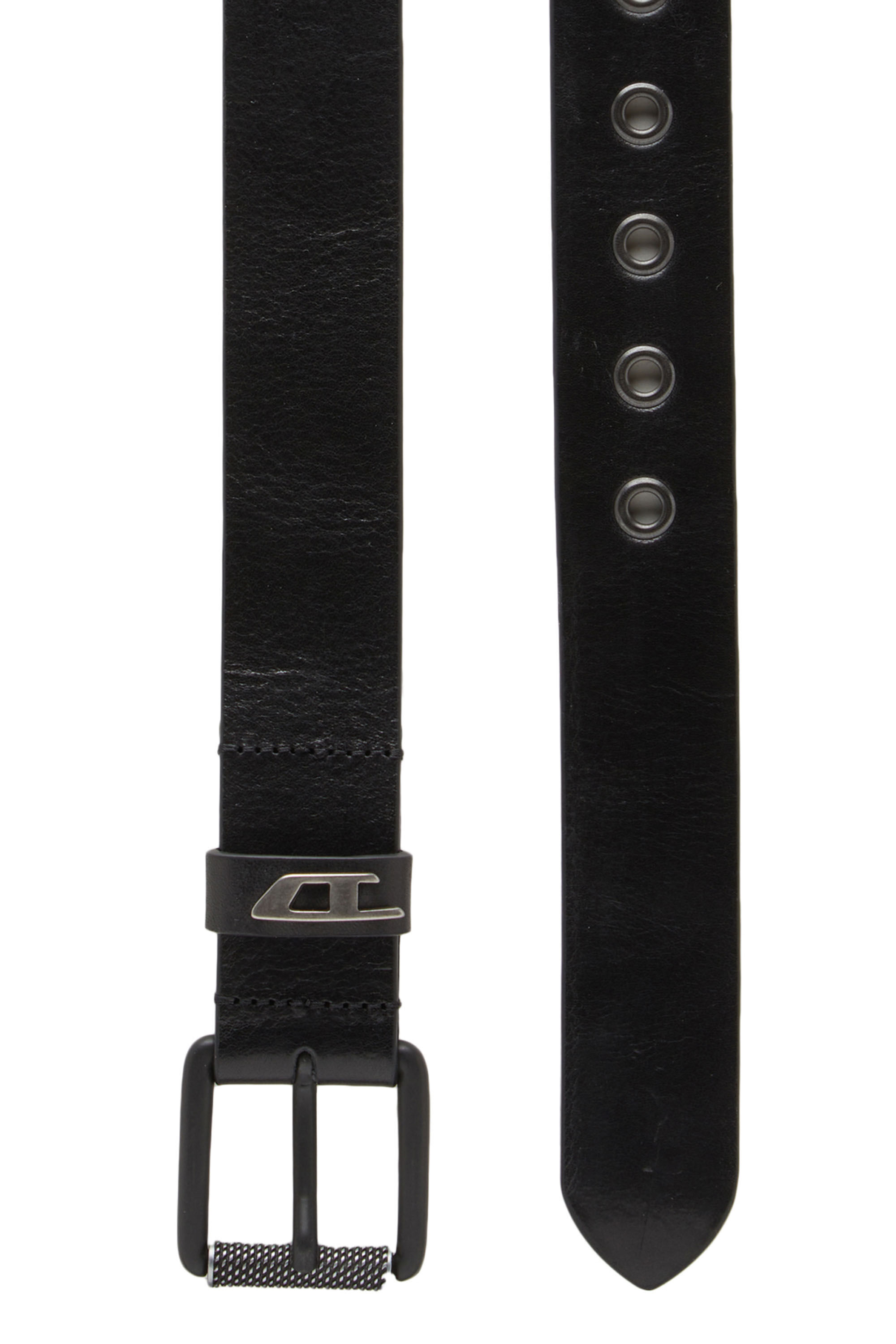 B-DAVE II Man: Shiny leather belt with logo loop | Diesel B-DAVE II Man: Shiny leather belt with logo loop | Diesel