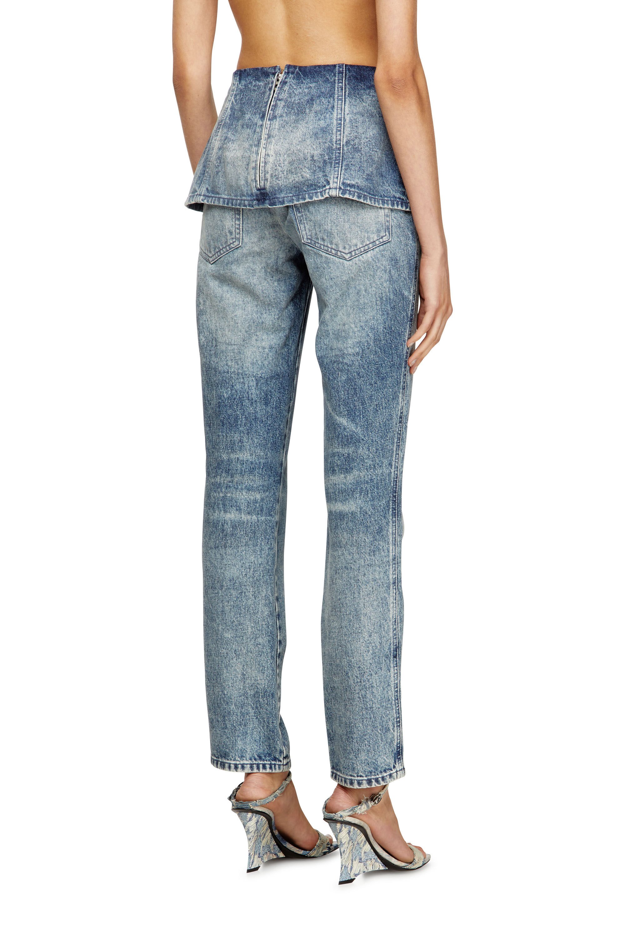 Diesel - Slim Jeans D-Hourjian 007DA Mujer, Azul Claro - 5