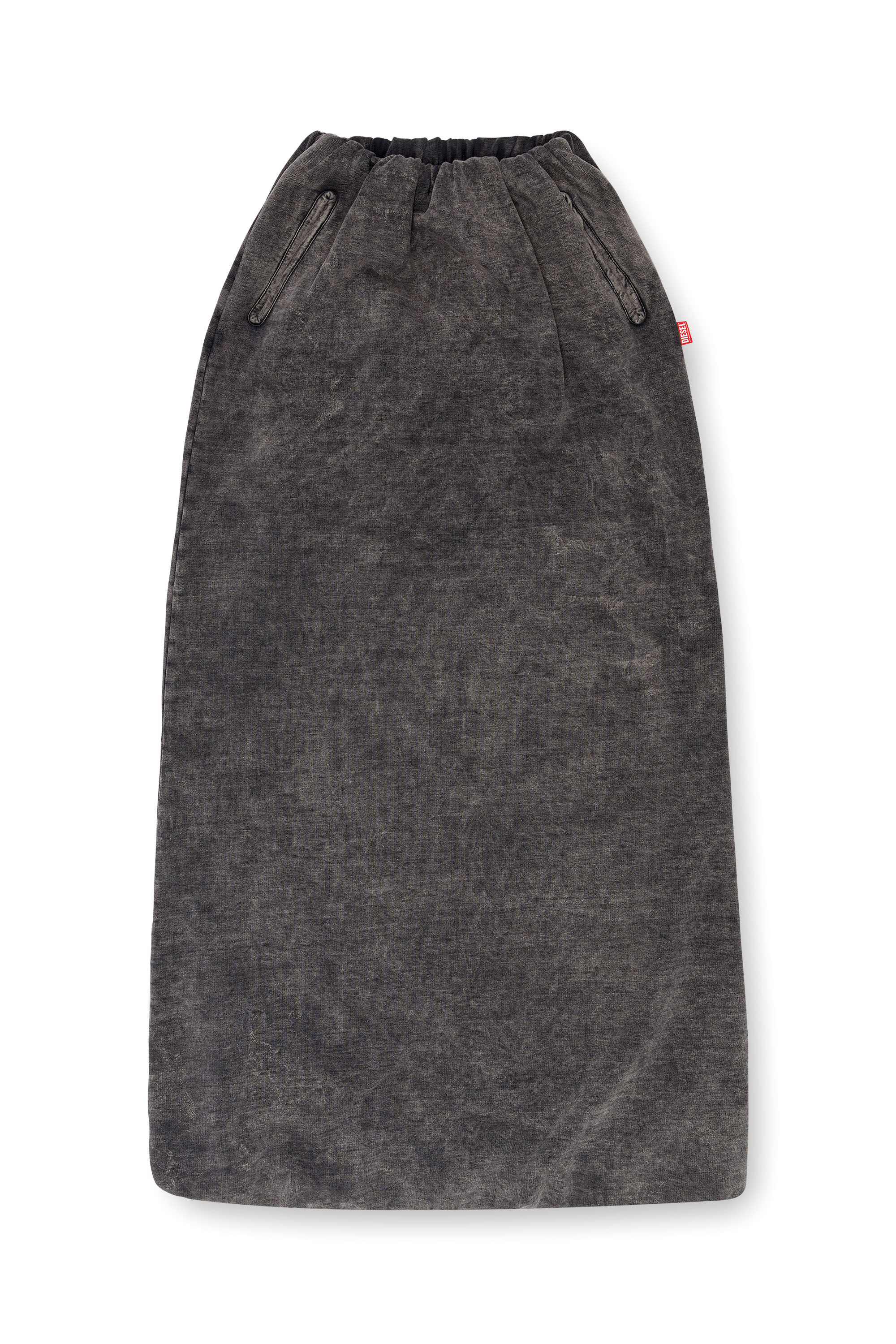 スカート DIESEL Woman Skirt Black A174700QMAN 900 Women's Long skirt with denim effect | Black | Diesel