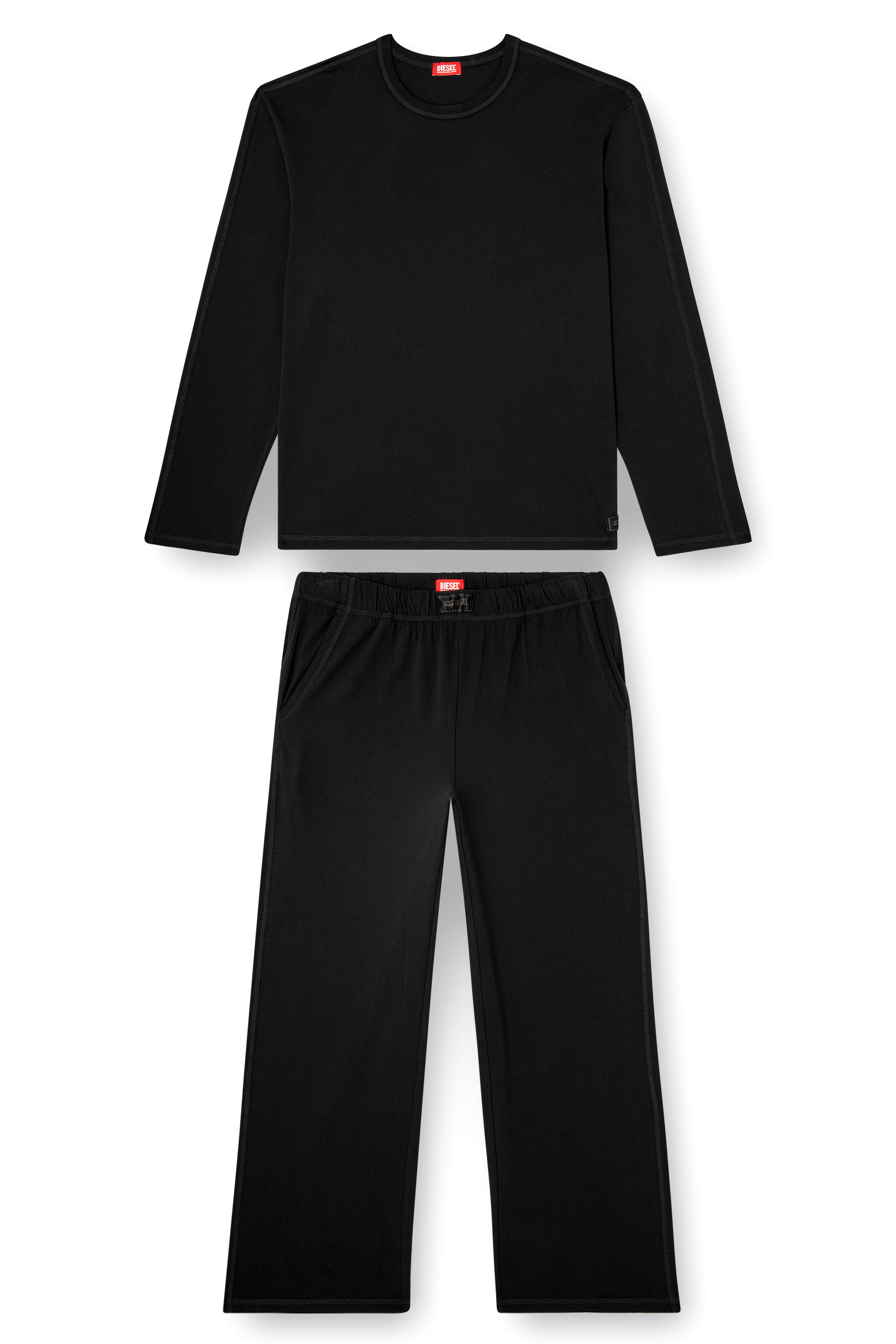 Diesel - SET-ADRIAN-UTLT, Pijama de punto de algodón Hombre in ToBeDefined - 4