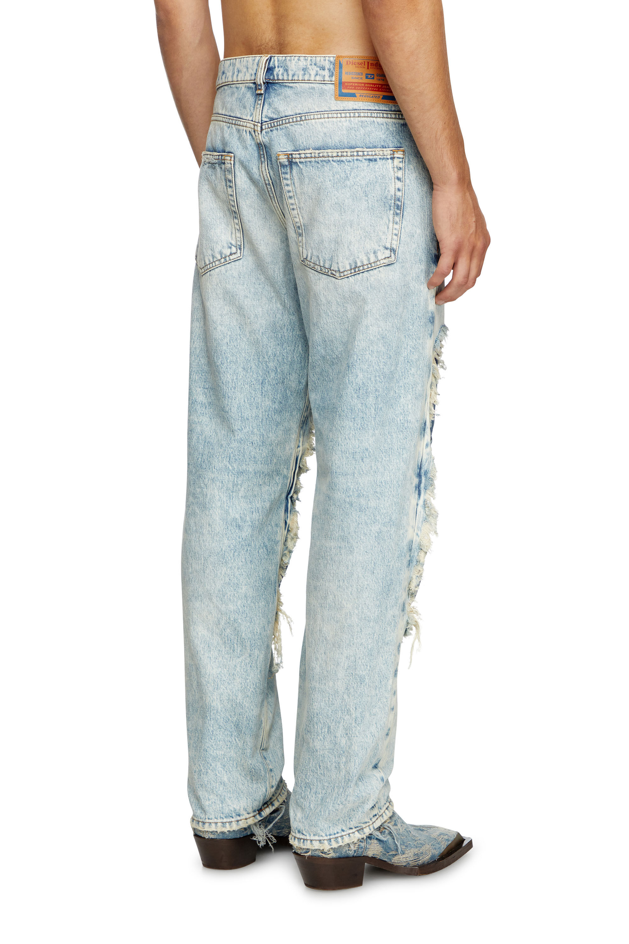 Diesel - Unisex's Straight Jeans D-Fire 0AJEN, Light Blue - 5