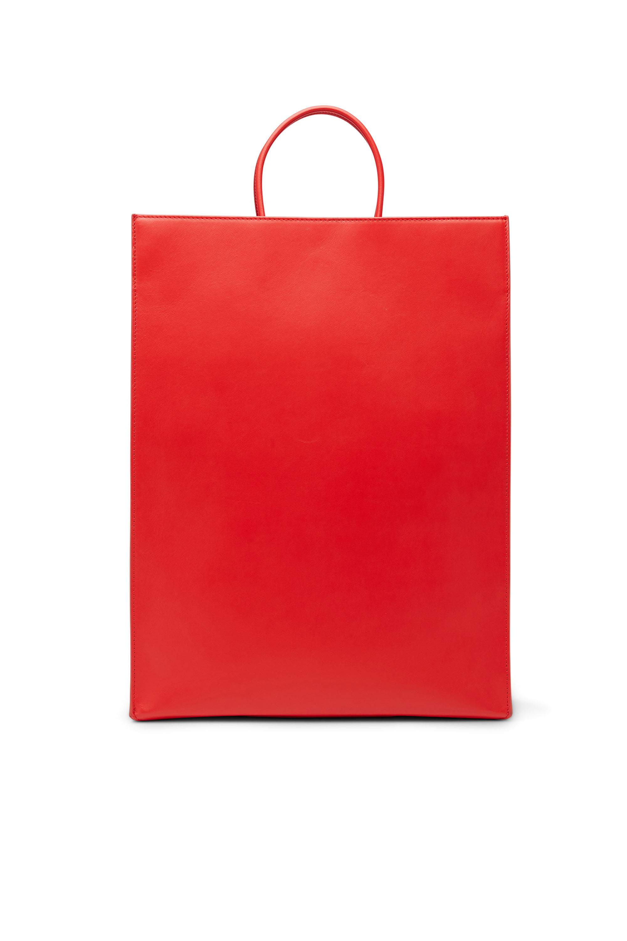 DSL SHOPPER L X Unisex Large logo shopper in matte leather Diesel