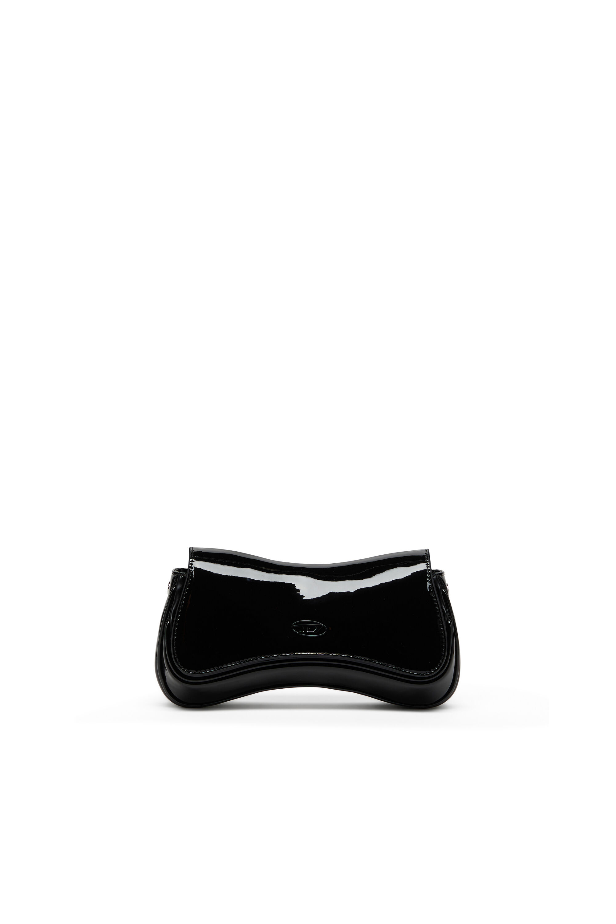 【関税込み】Play Clutch - DIESEL - Cotton - Black Women's Play-Semi gloss leather shoulder bag | Black | Diesel