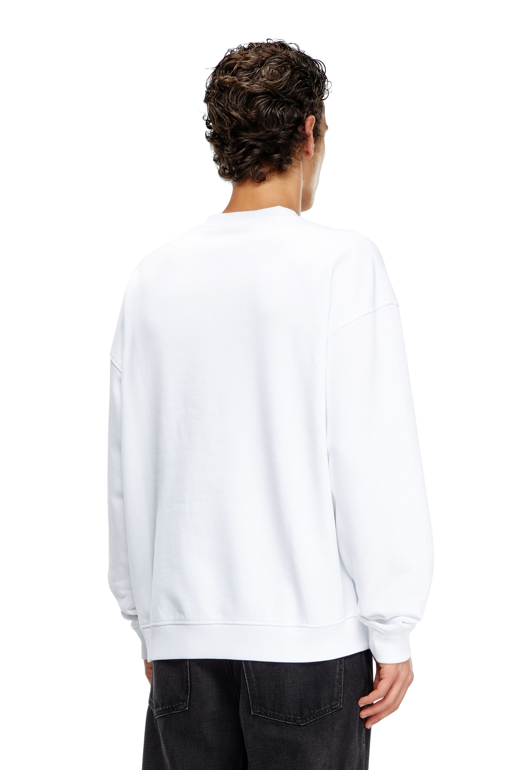 Men's Sweatshirt with Denim Division logo | White | Diesel