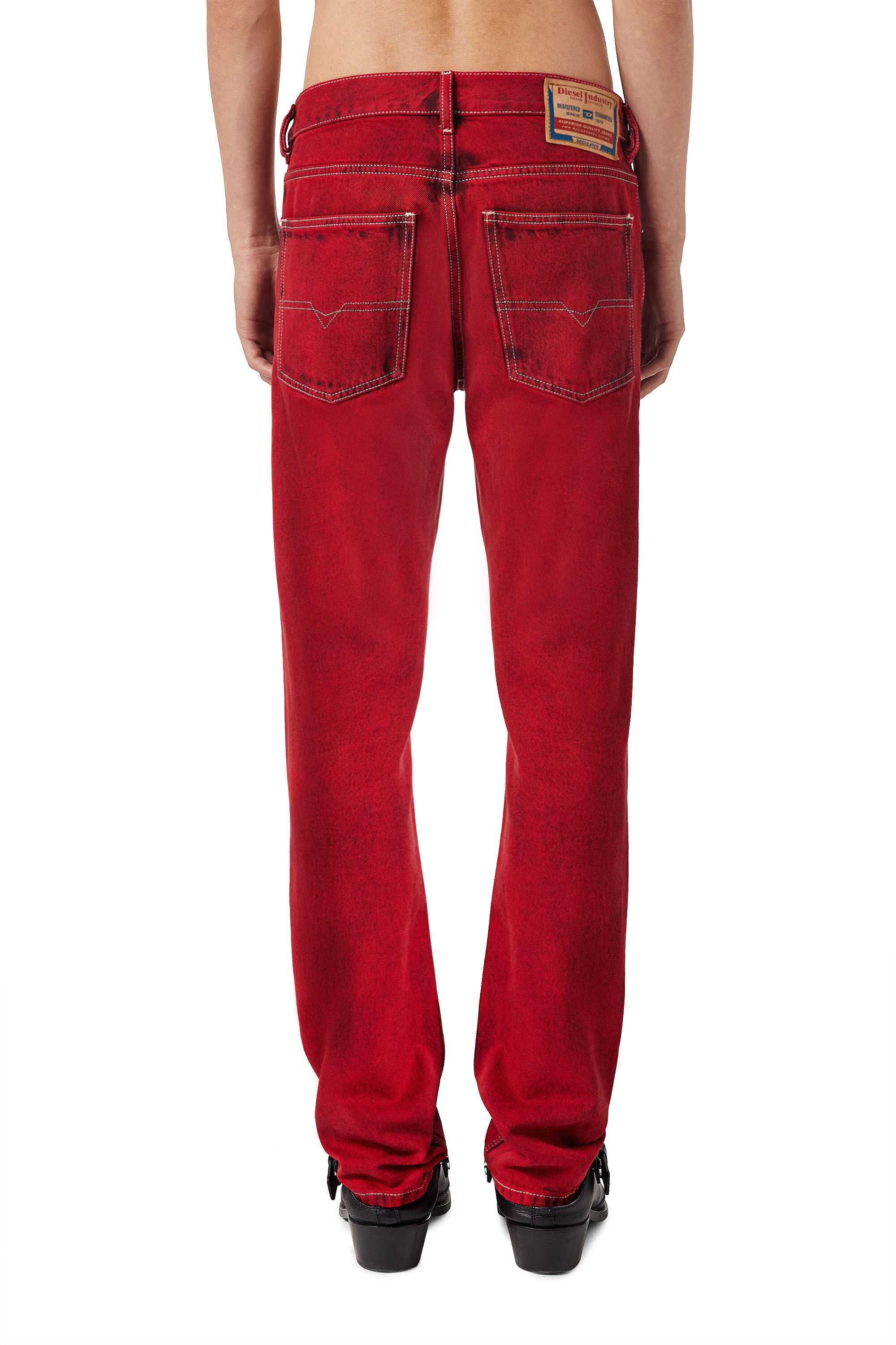 Diesel - 1995 D-Sark 09D35 Straight Jeans, Red - Image 4