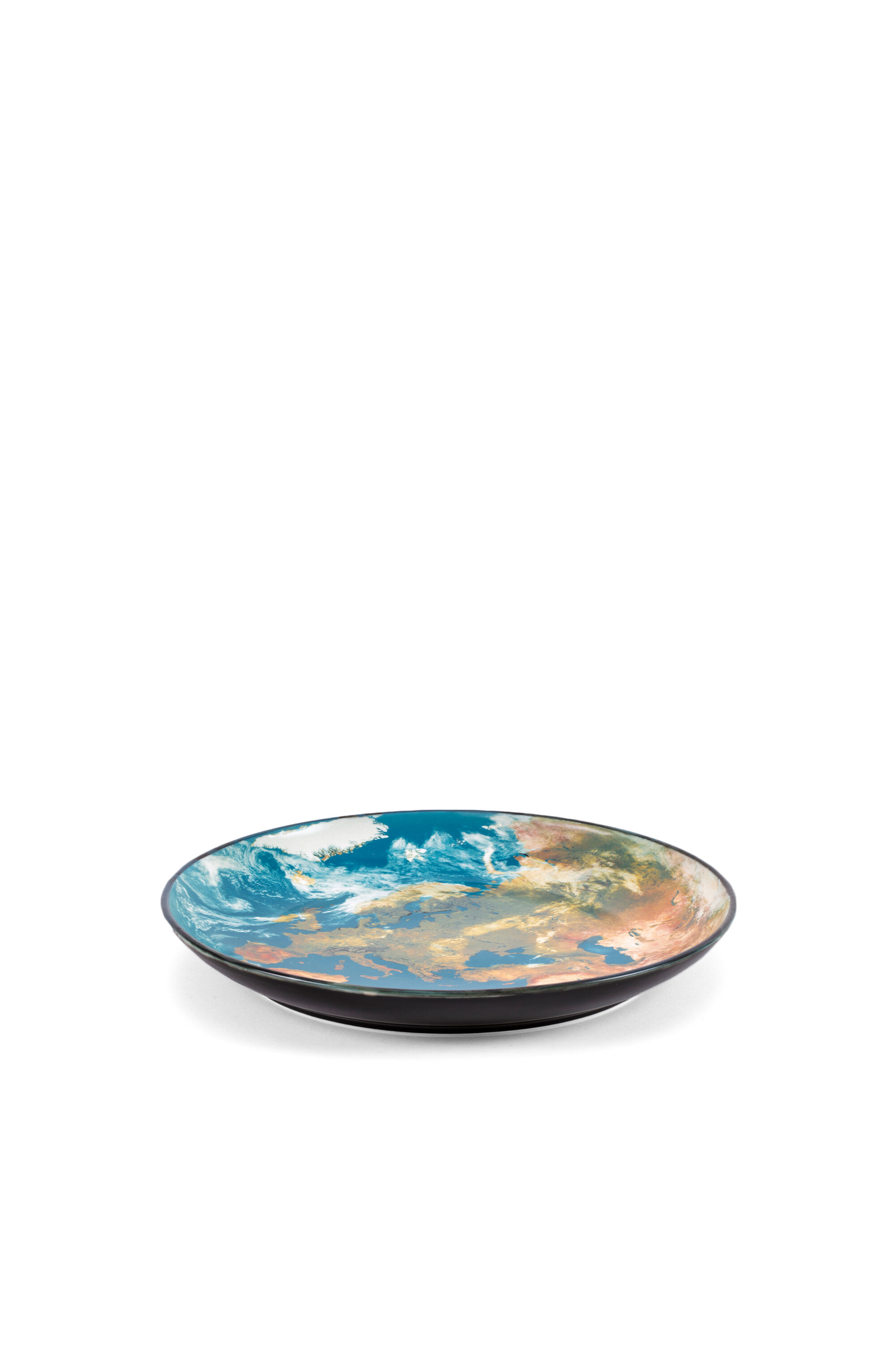Diesel - 10835 Cosmic Diner, Unisex's Porcelain plate "Cosmic diner" - Earth Europe in Blue/Green - 4