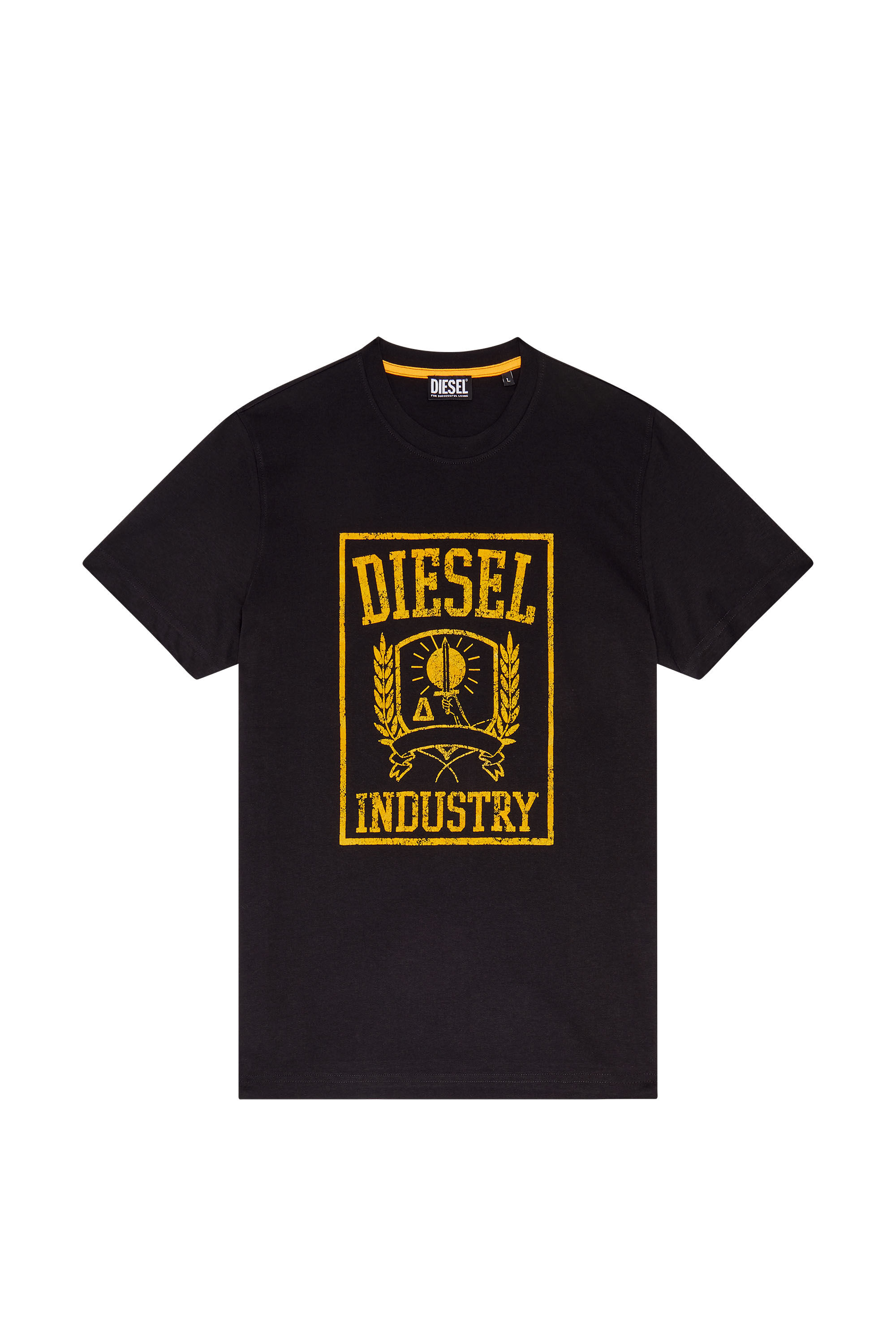 T-DIEGOR-E10 Man: T-shirt with flocked logo print | Diesel