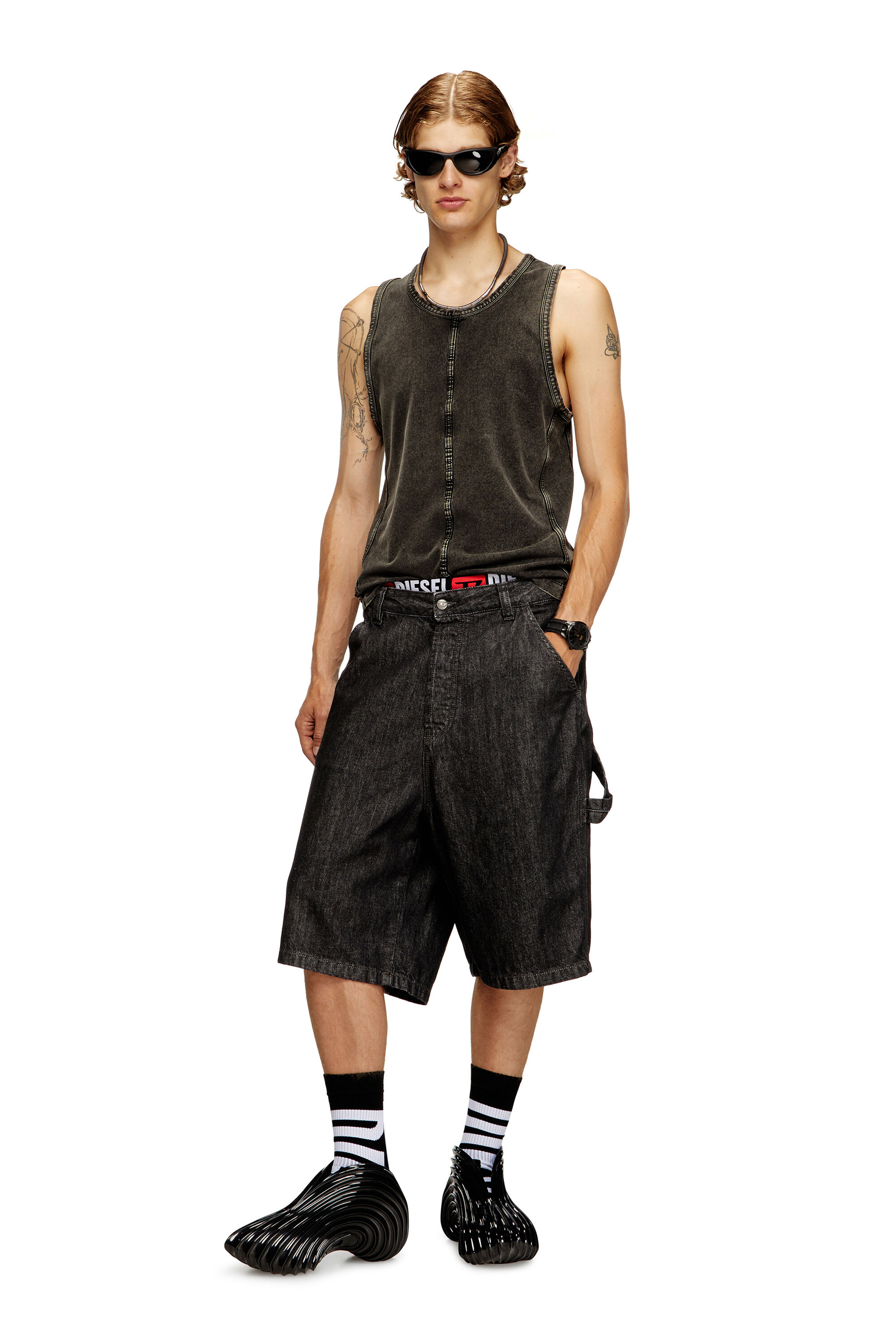 【美品】DIESEL　スポーツ　トレーナー　Msize ディーゼル DIESEL S-GIRK-CUTY スウェット メンズ トレーナー