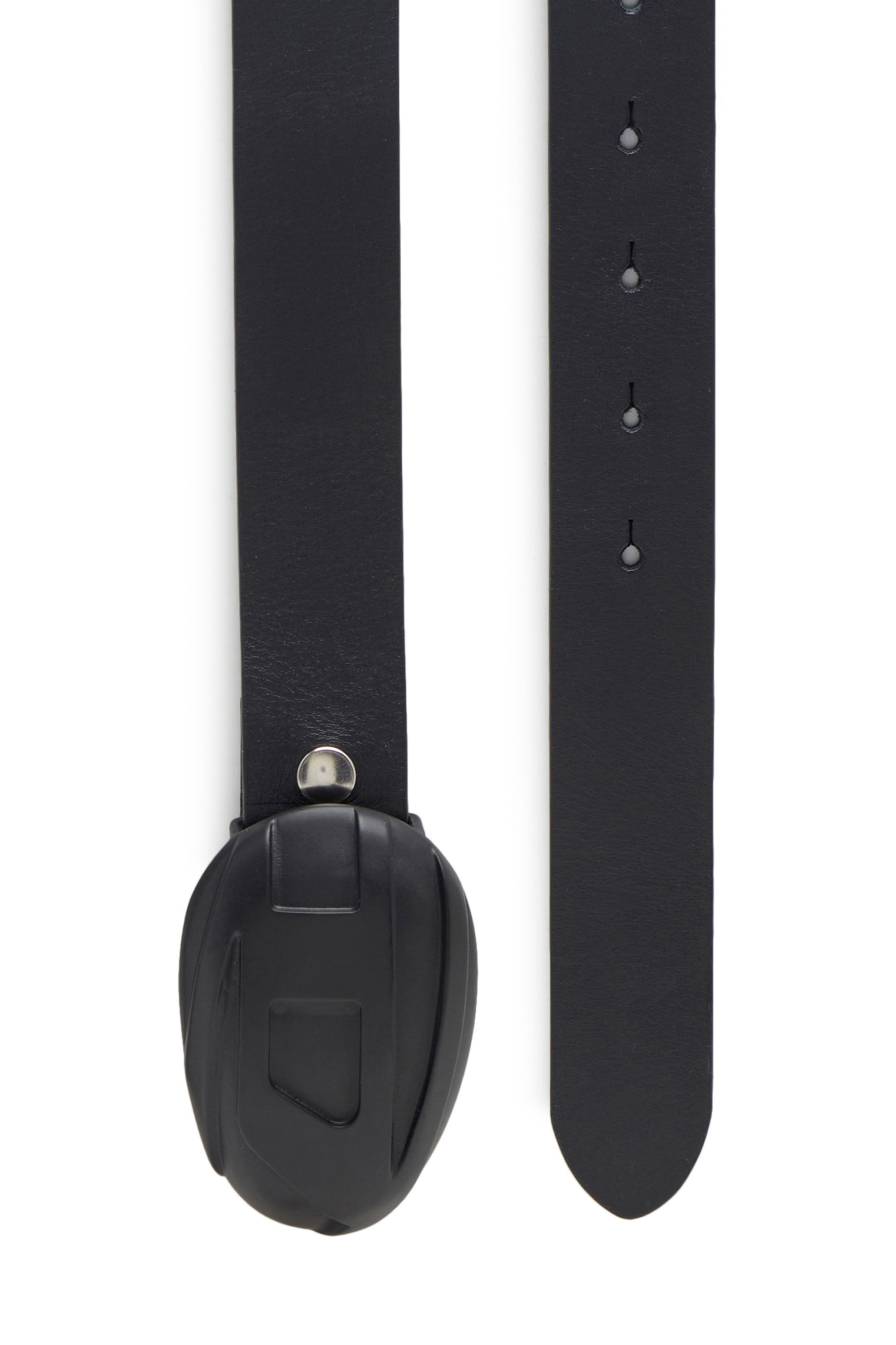B-1DR-POD Man: Leather belt with oval D buckle | Diesel