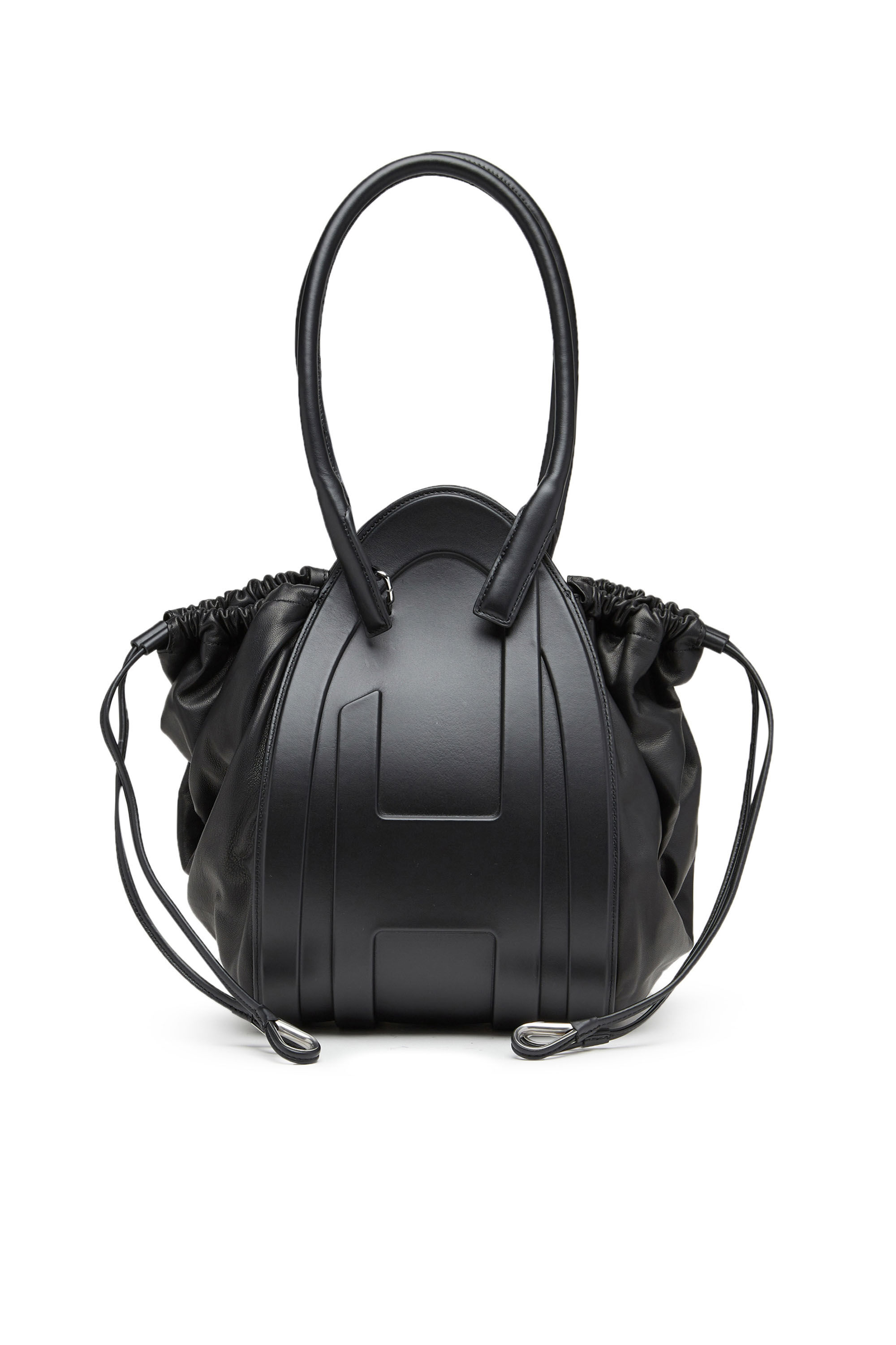 Diesel - 1DR-FOLD M, 1DR-Fold M-Bolso de hombro con logotipo grande en relieve Mujer in Negro - 1