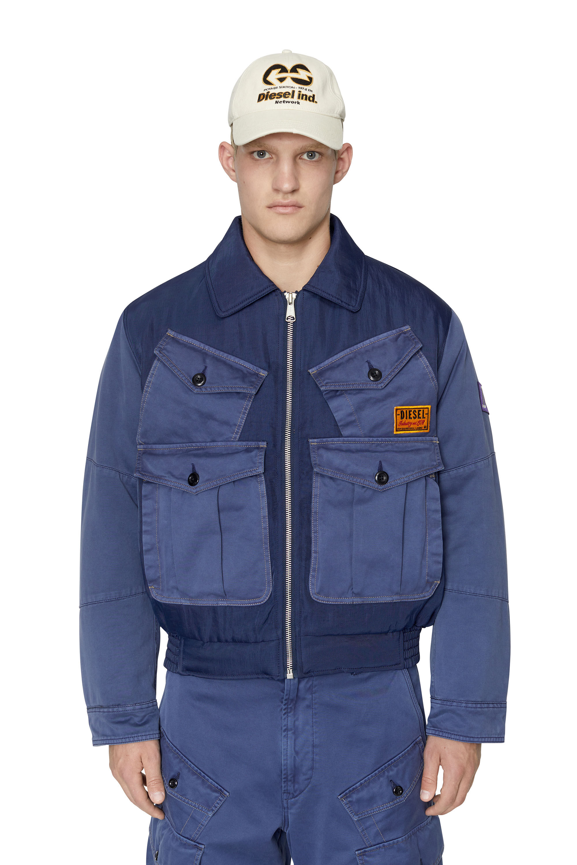 W-MANFRED Man: Padded jacket with utility pockets | Diesel
