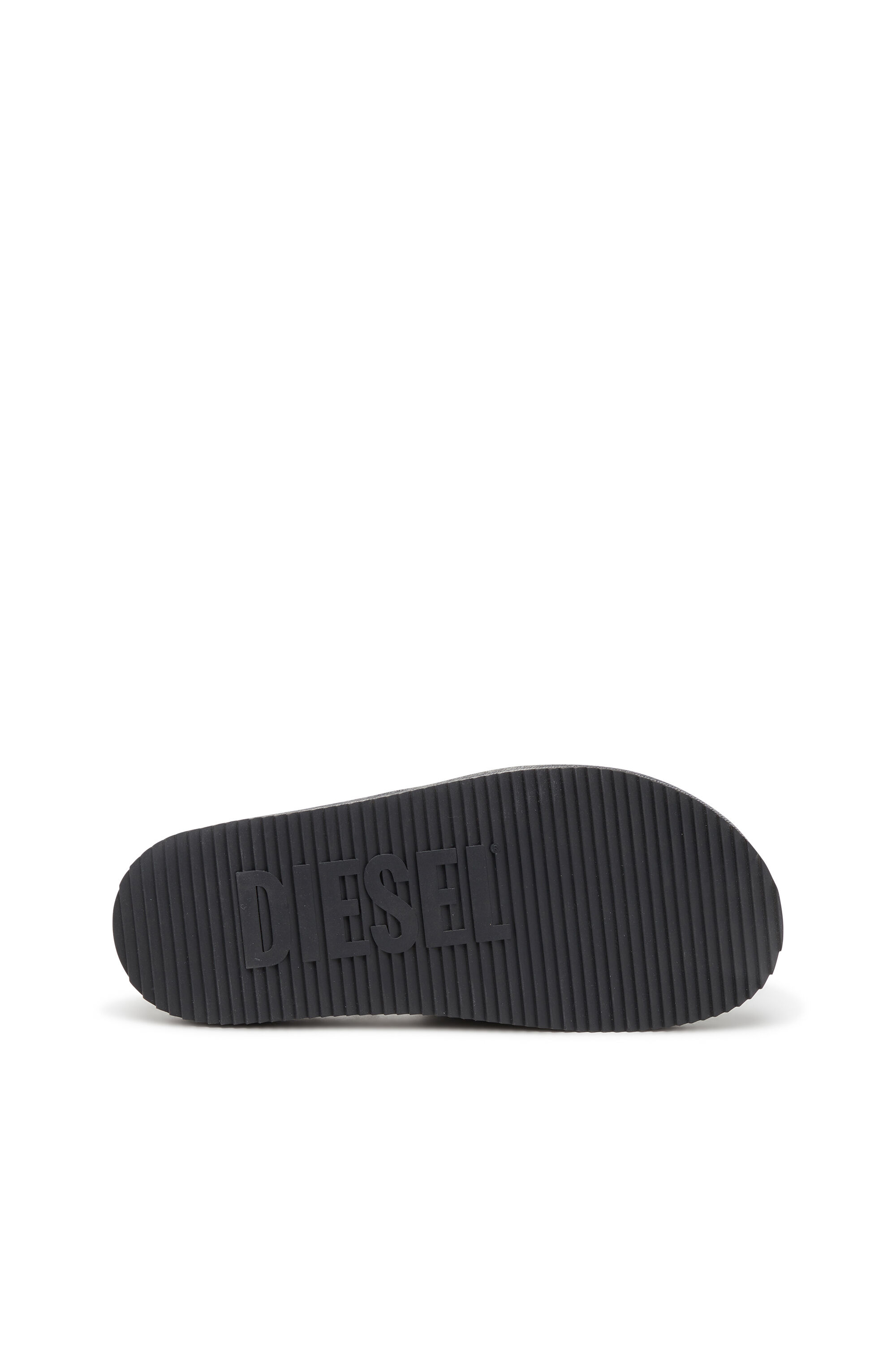 Women's Sa-Slide D-Denim slides with embossed strap | Black