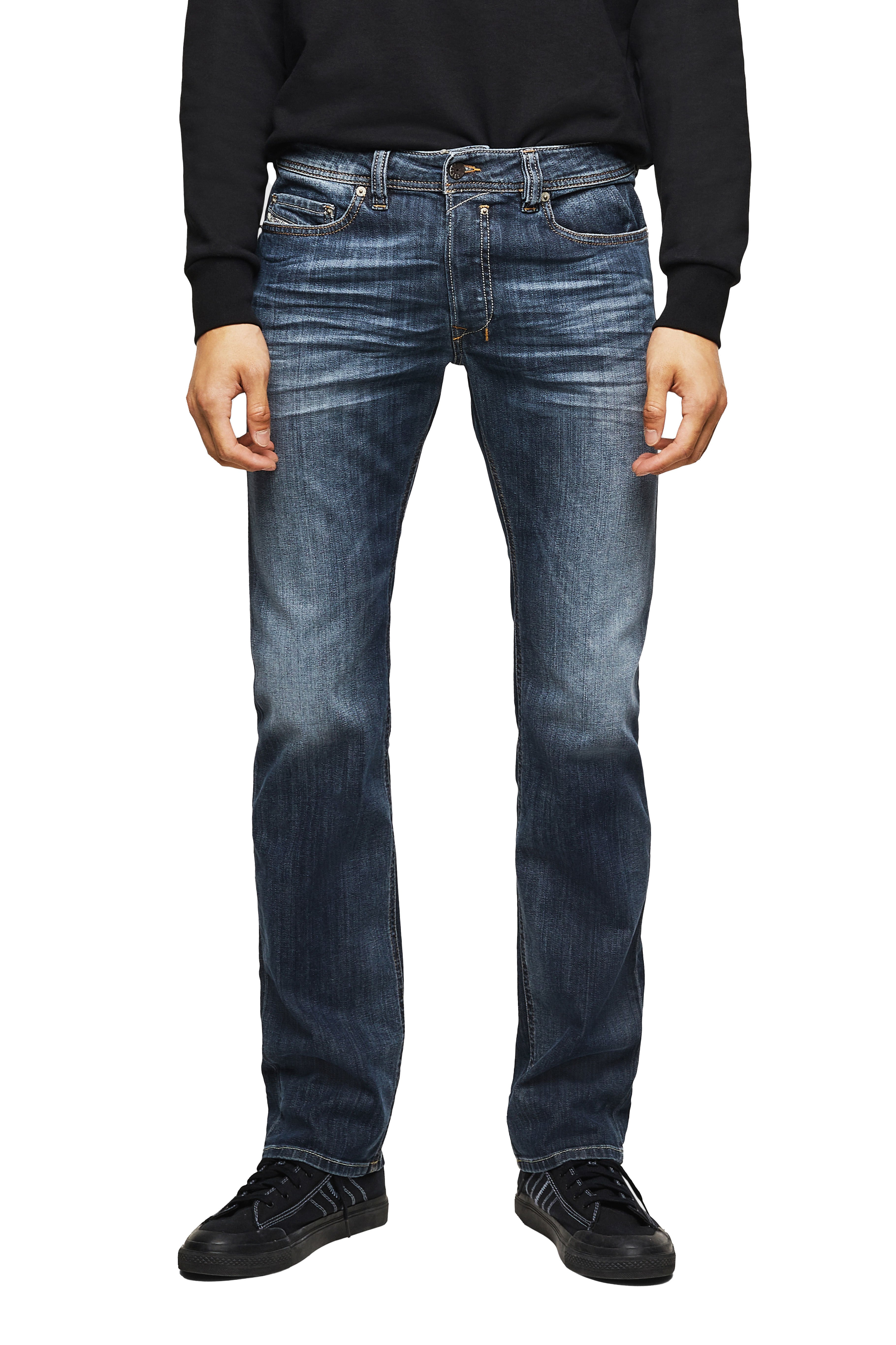 Safado Straight Jeans 0885K: Dark blue, Stretch | Diesel