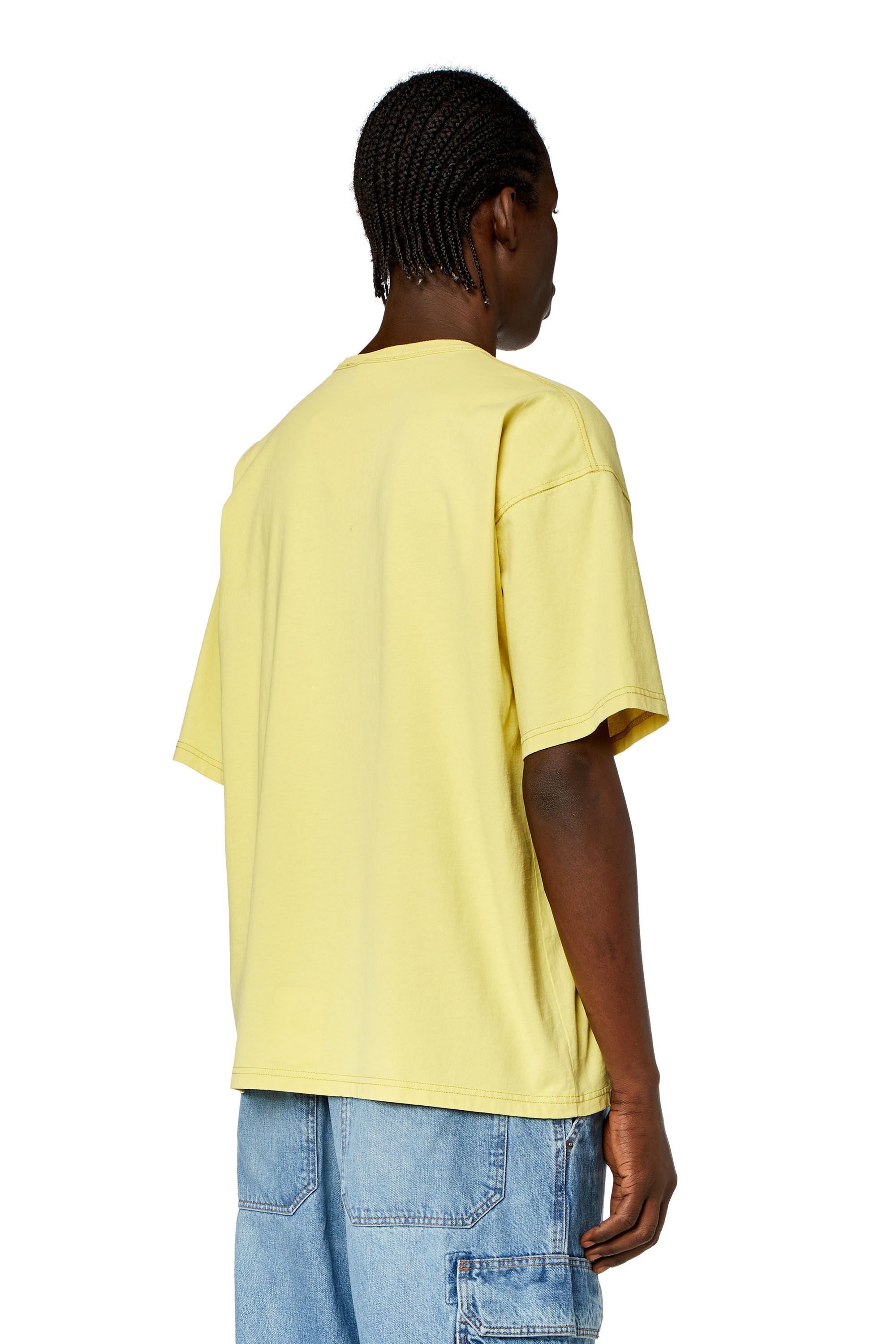 Diesel - T-BOXT-N6, Camiseta con bordado Die For Success Hombre in Amarillo - 3