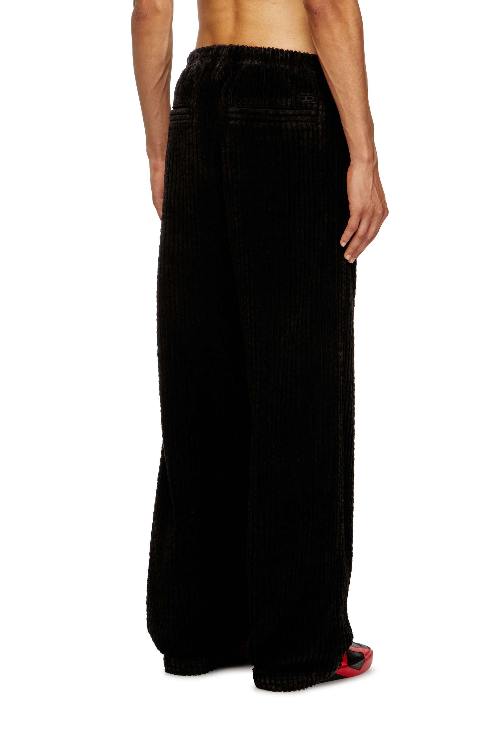 Diesel - P-MARTIAL, Man's Corduroy pants with drawstring in Brown - 5