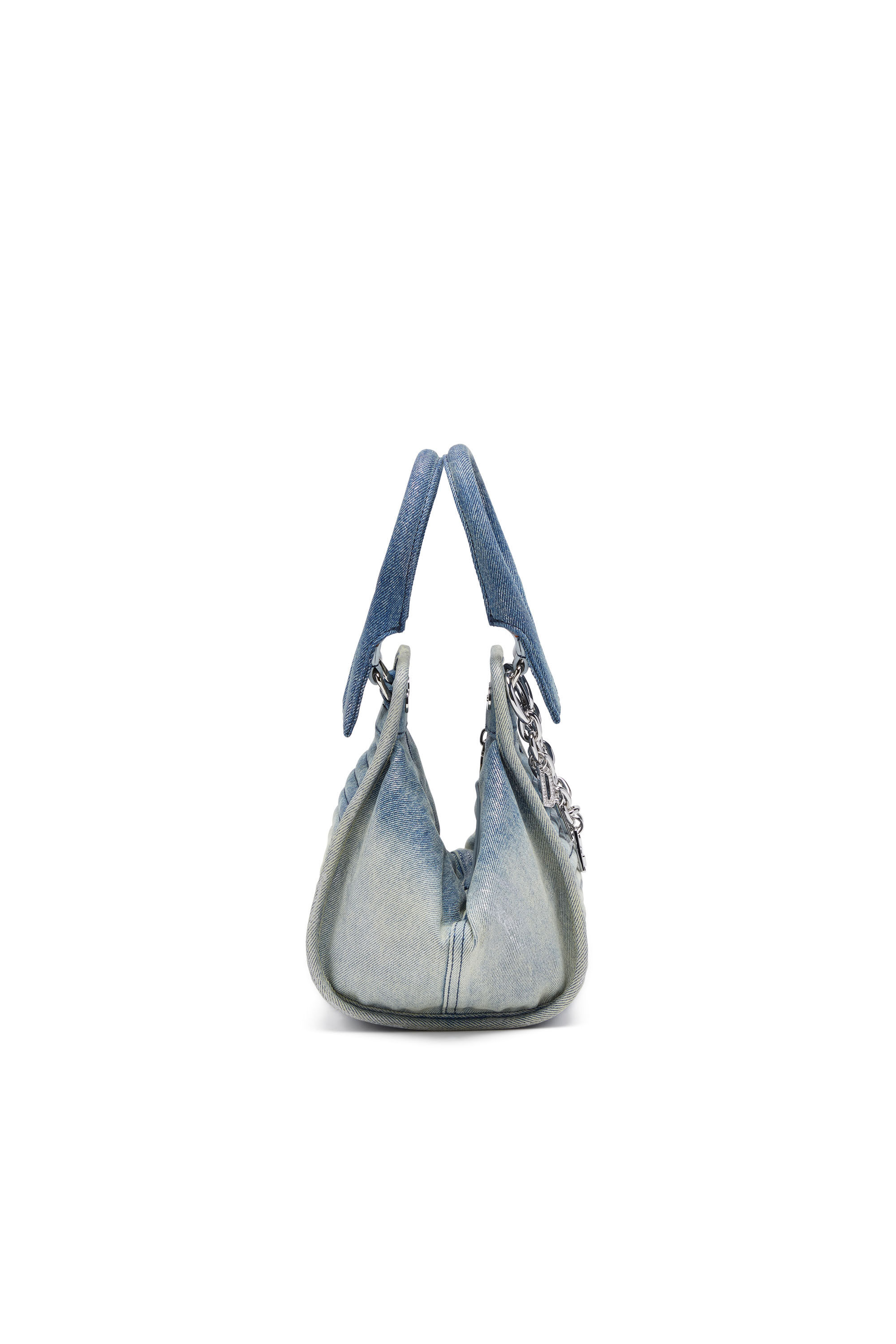 D-VINA-XS D-Vina-Xs-Handbag in distressed denim｜ブラック