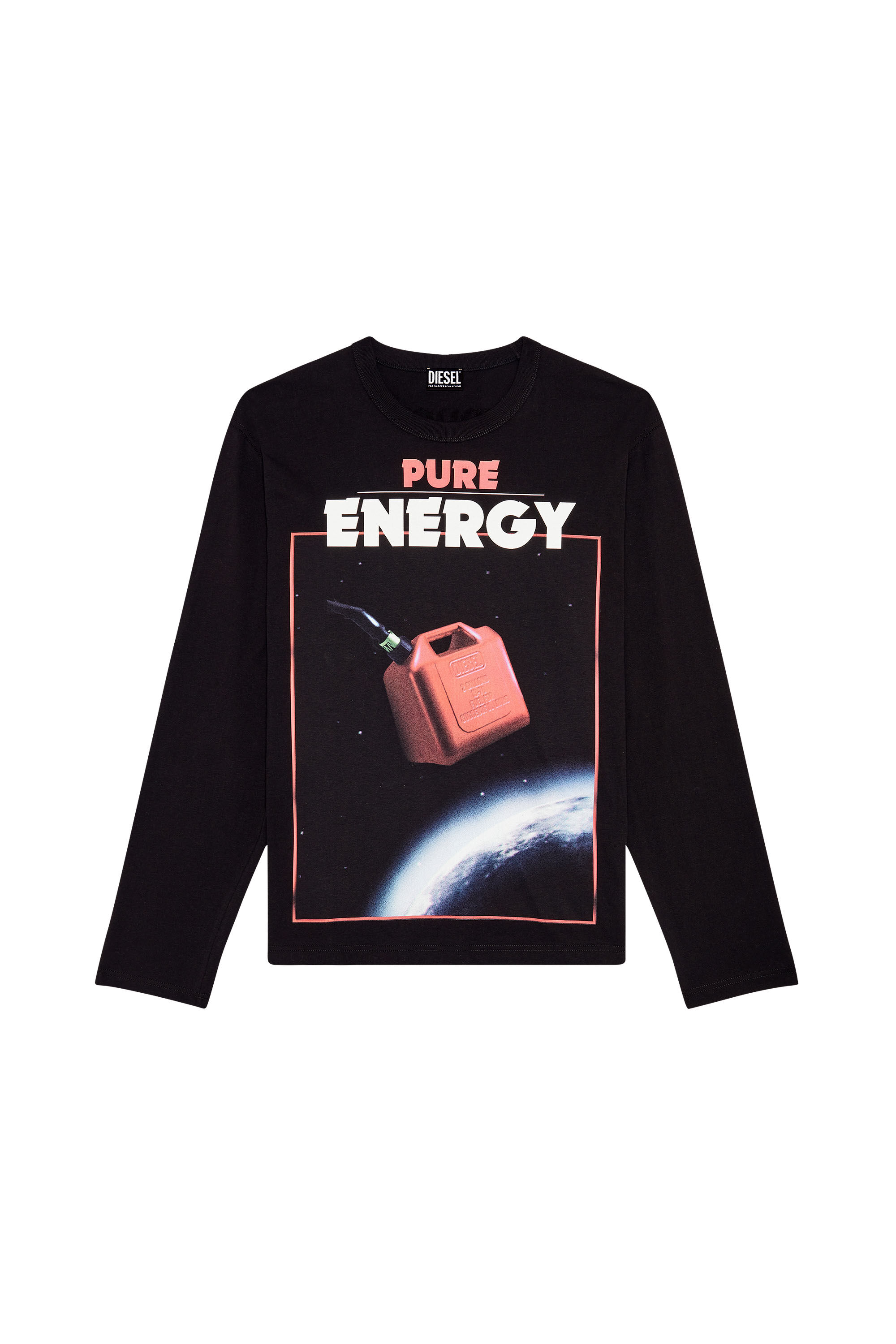 T-CRANE-LS-G4 Man: Long-sleeve T-shirt with graphic prints | Diesel