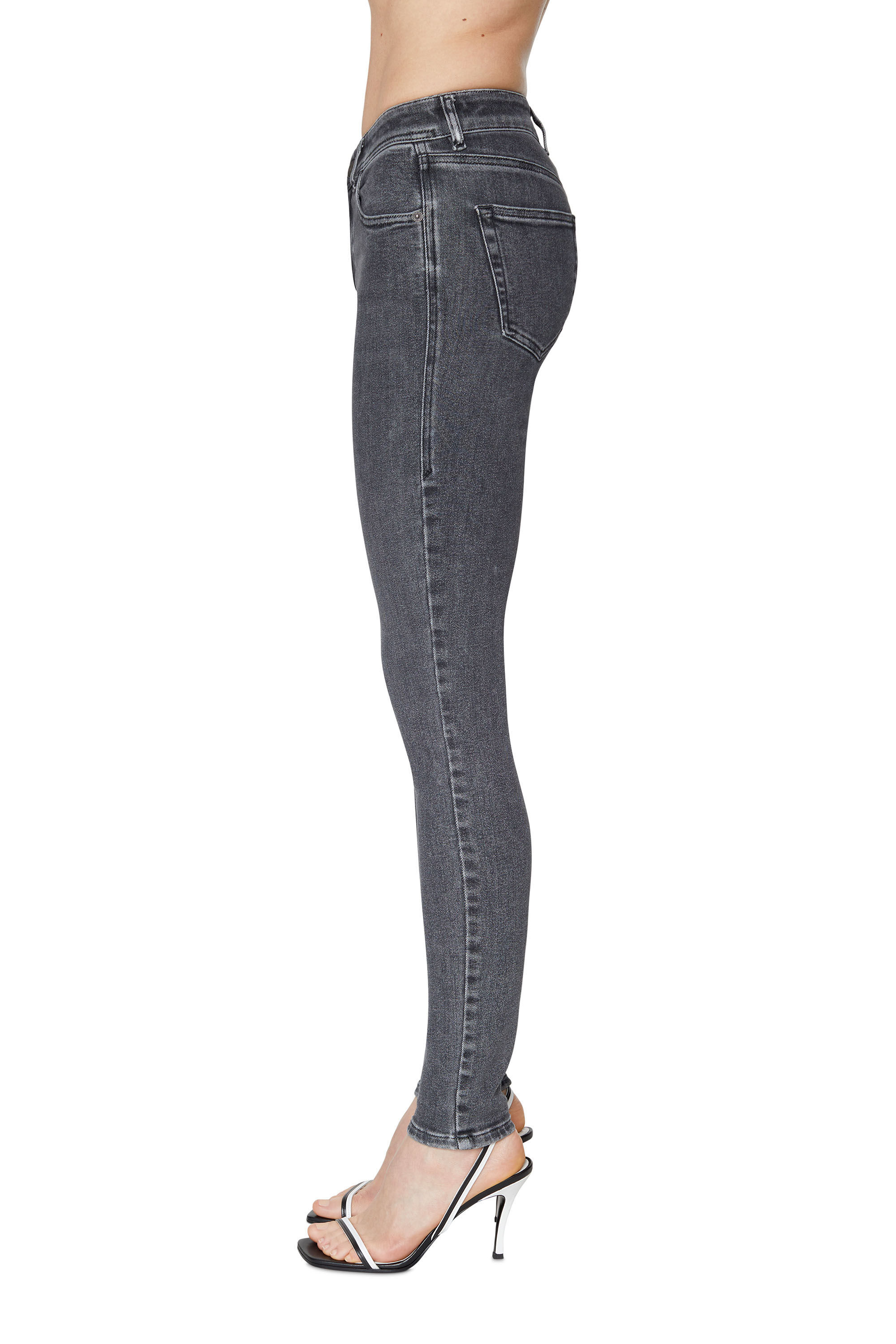 2017 SLANDY Woman Super skinny Black Dark grey Jeans Diesel