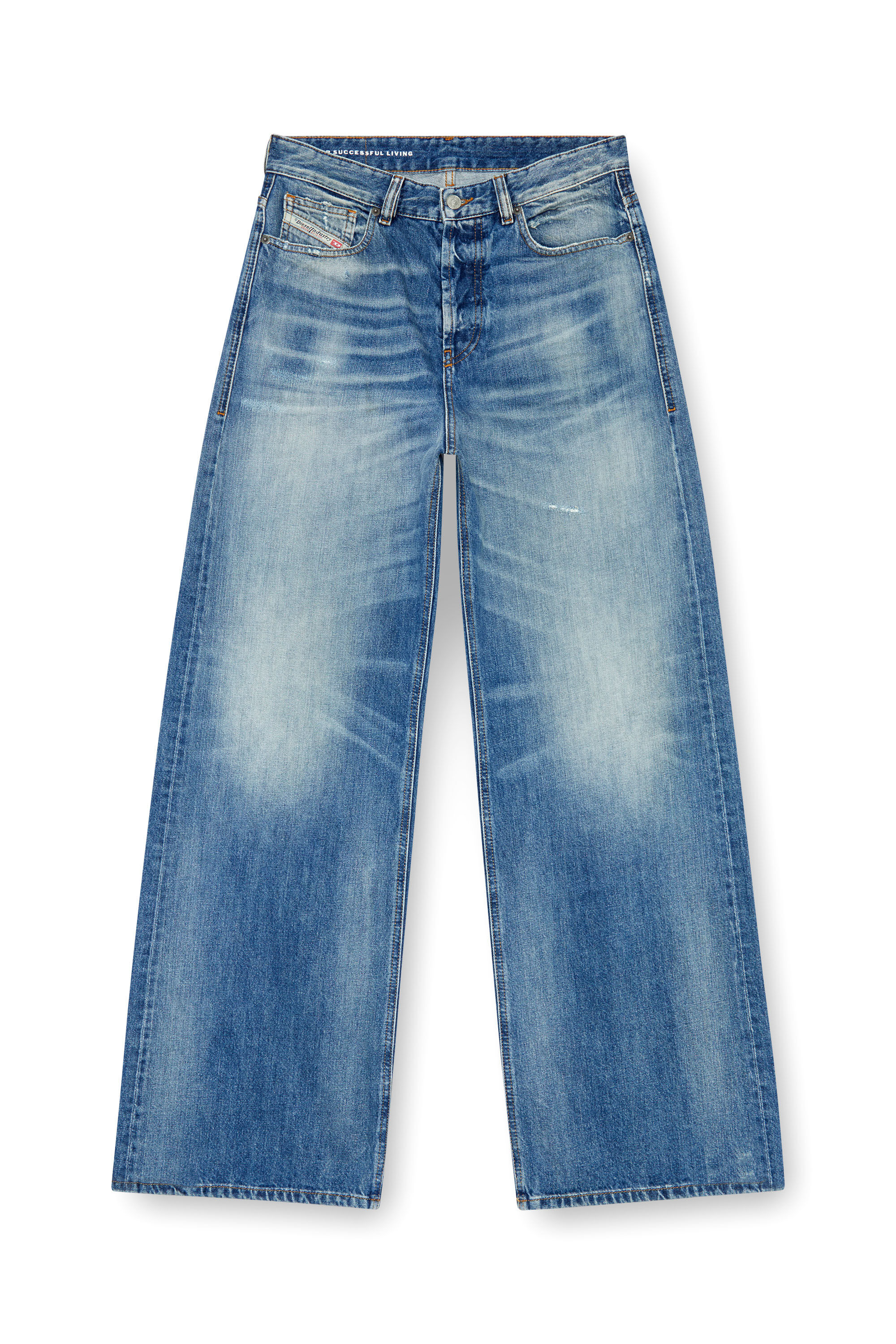 Diesel - Mujer Straight Jeans 1996 D-Sire 09J86, Azul medio - Image 2