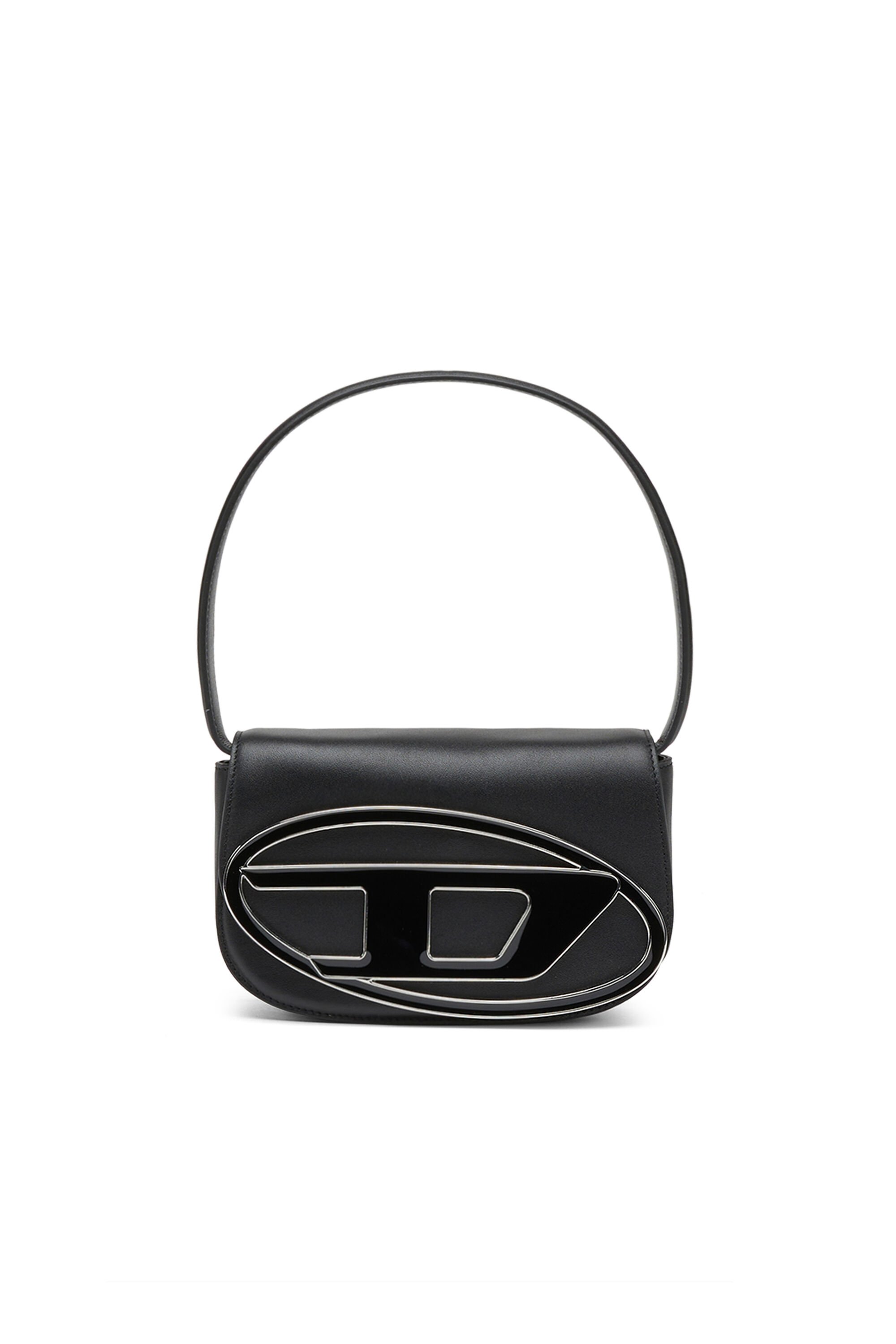 Diesel - 1DR, Woman 1DR-Iconic shoulder bag in nappa leather in Black - Image 1