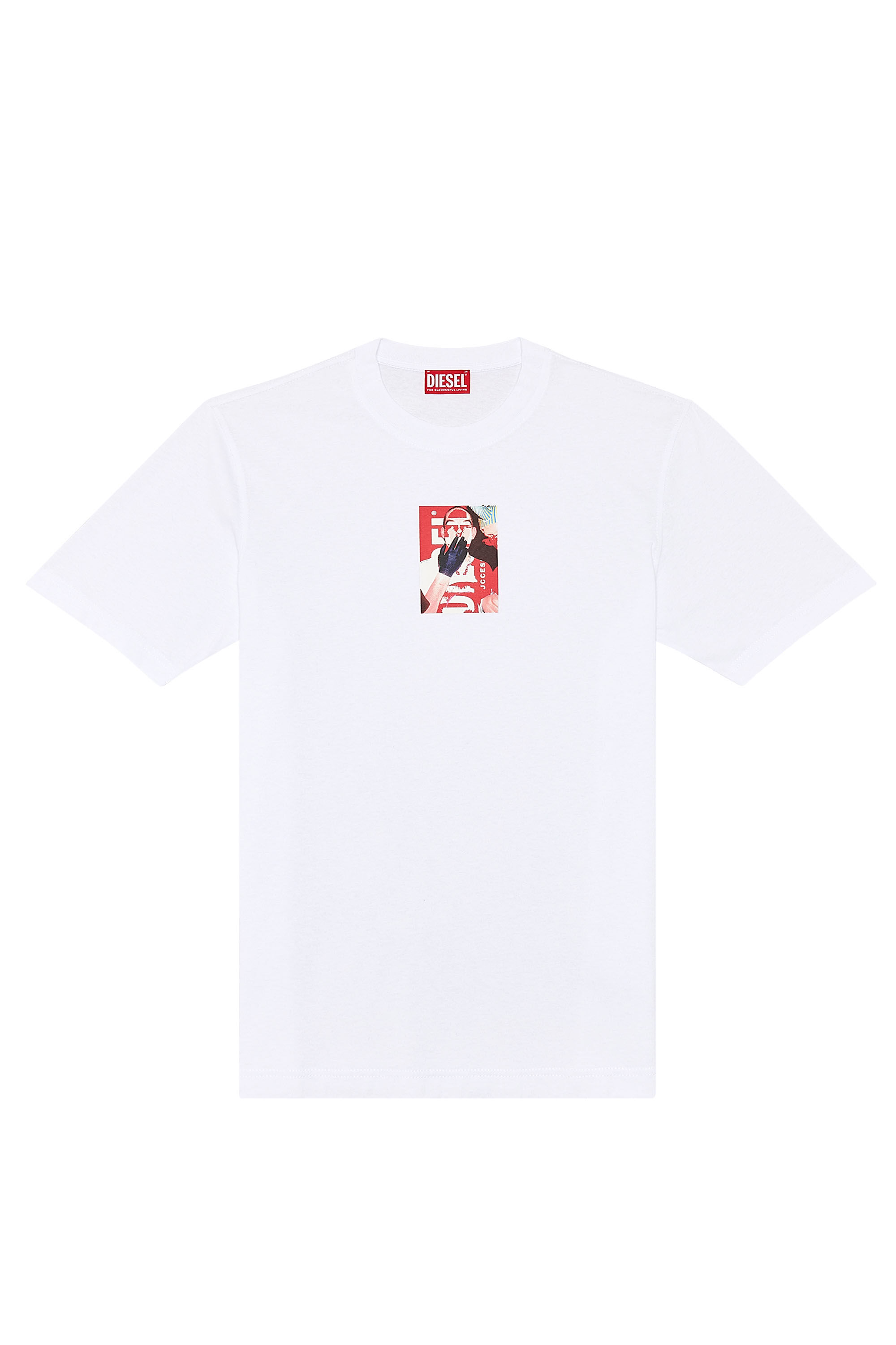 芸能人 愛用の通販 Men's T-shirt with photo print logo | White | Diesel トップス