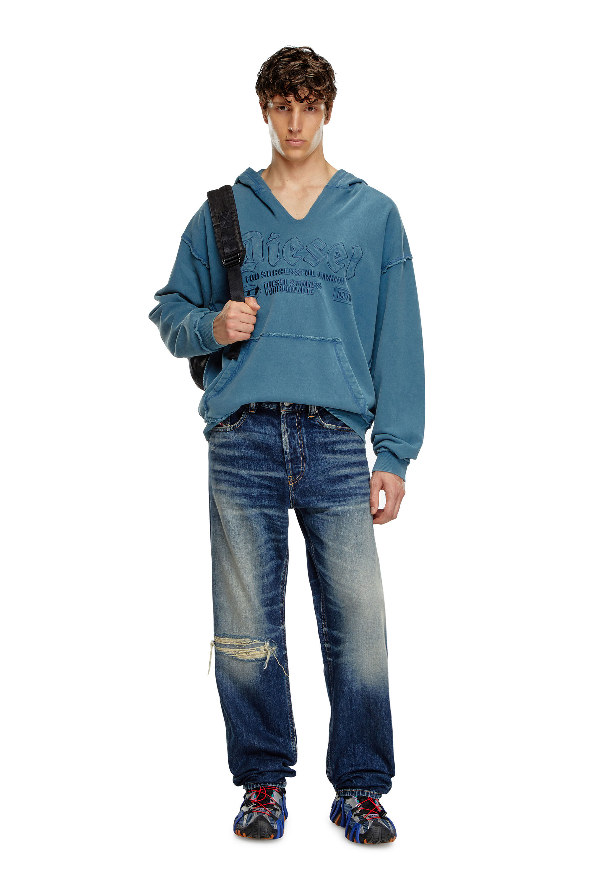 Diesel - Regular Jeans 2024 D-Macs 09J95 Hombre, Azul Oscuro - 1
