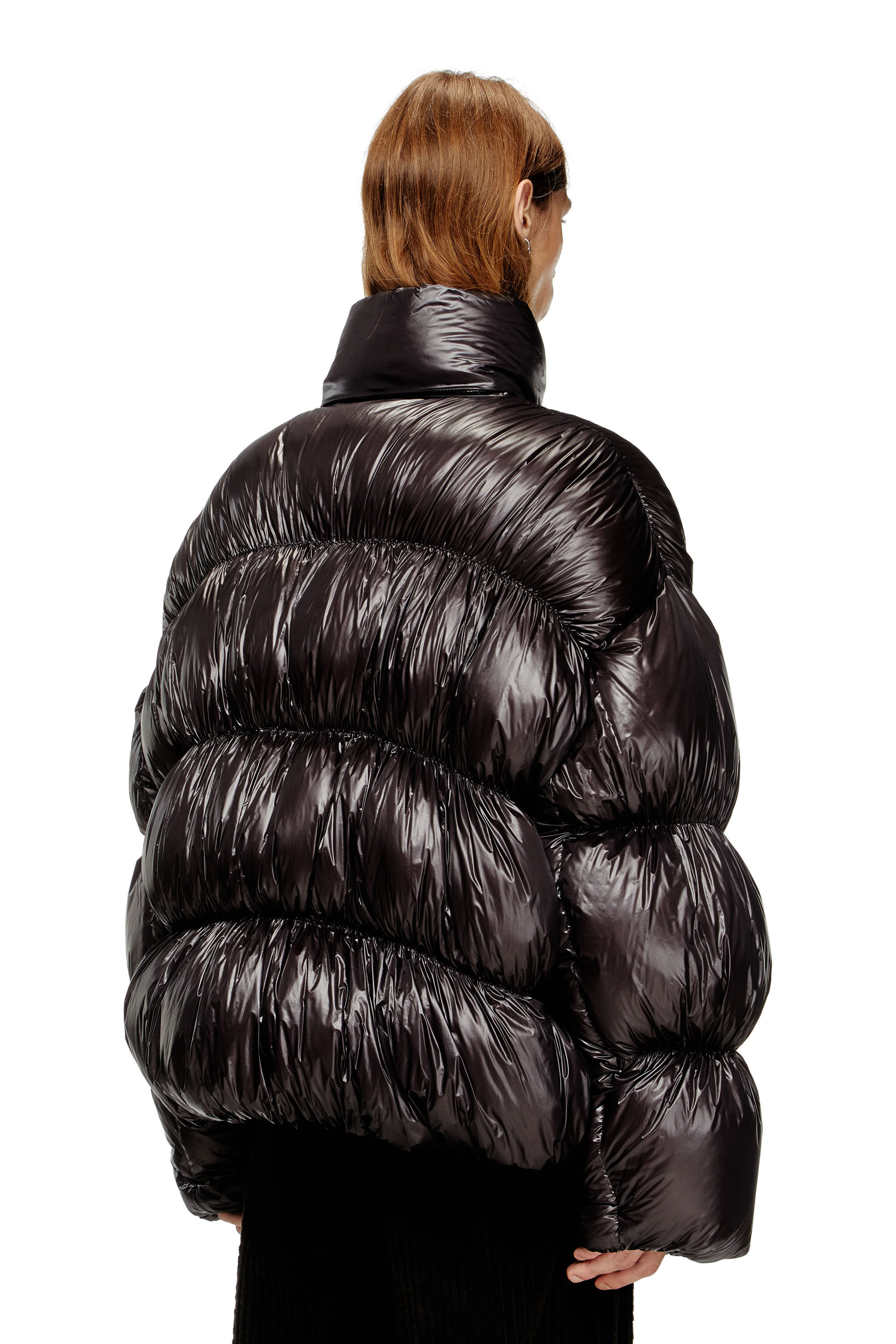 Diesel - W-CHOCO, Hooded down jacket with bubble effect Hombre in ToBeDefined - 5