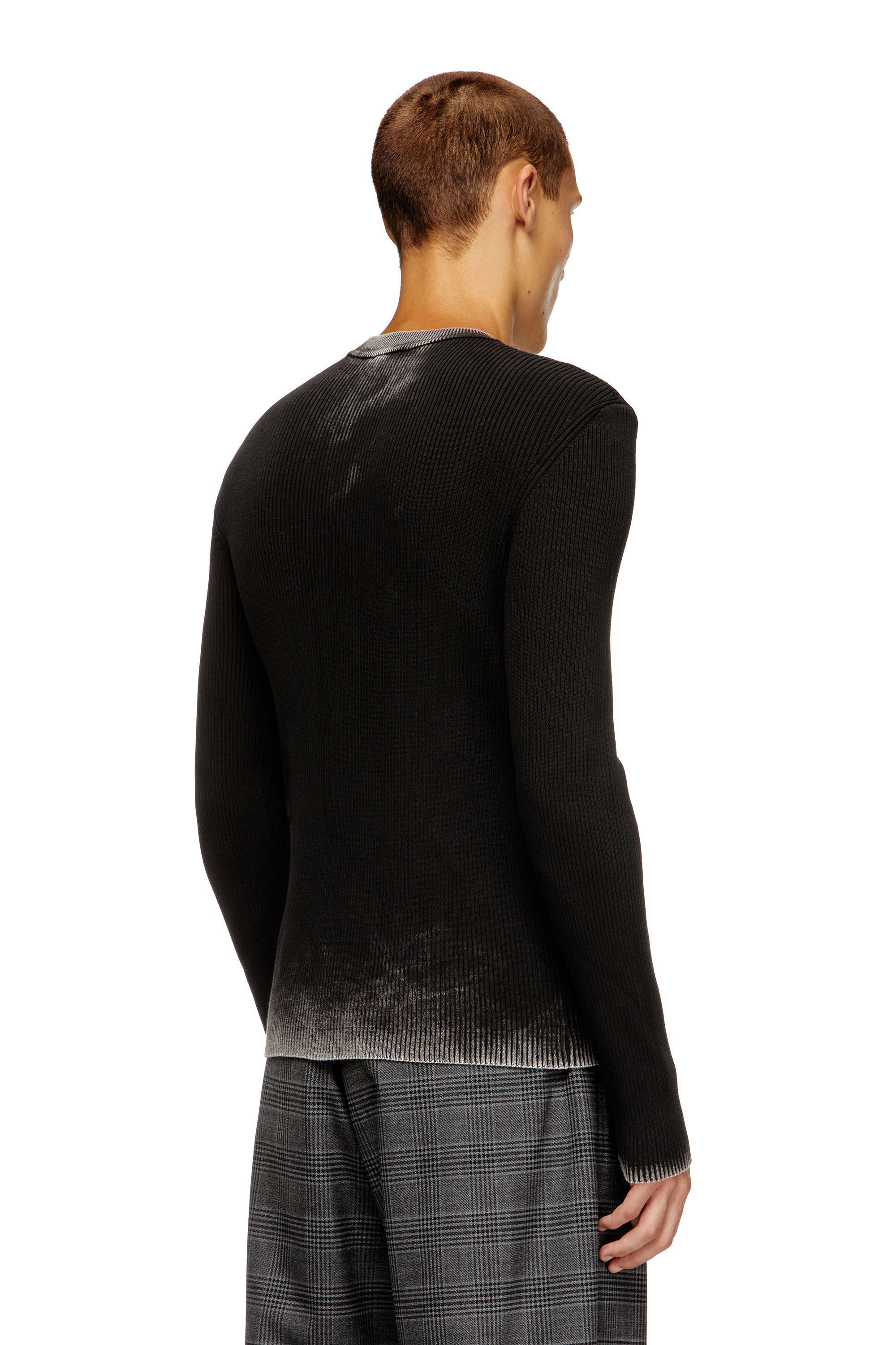 Men's Cut-out jumper with Oval D | Black | Diesel