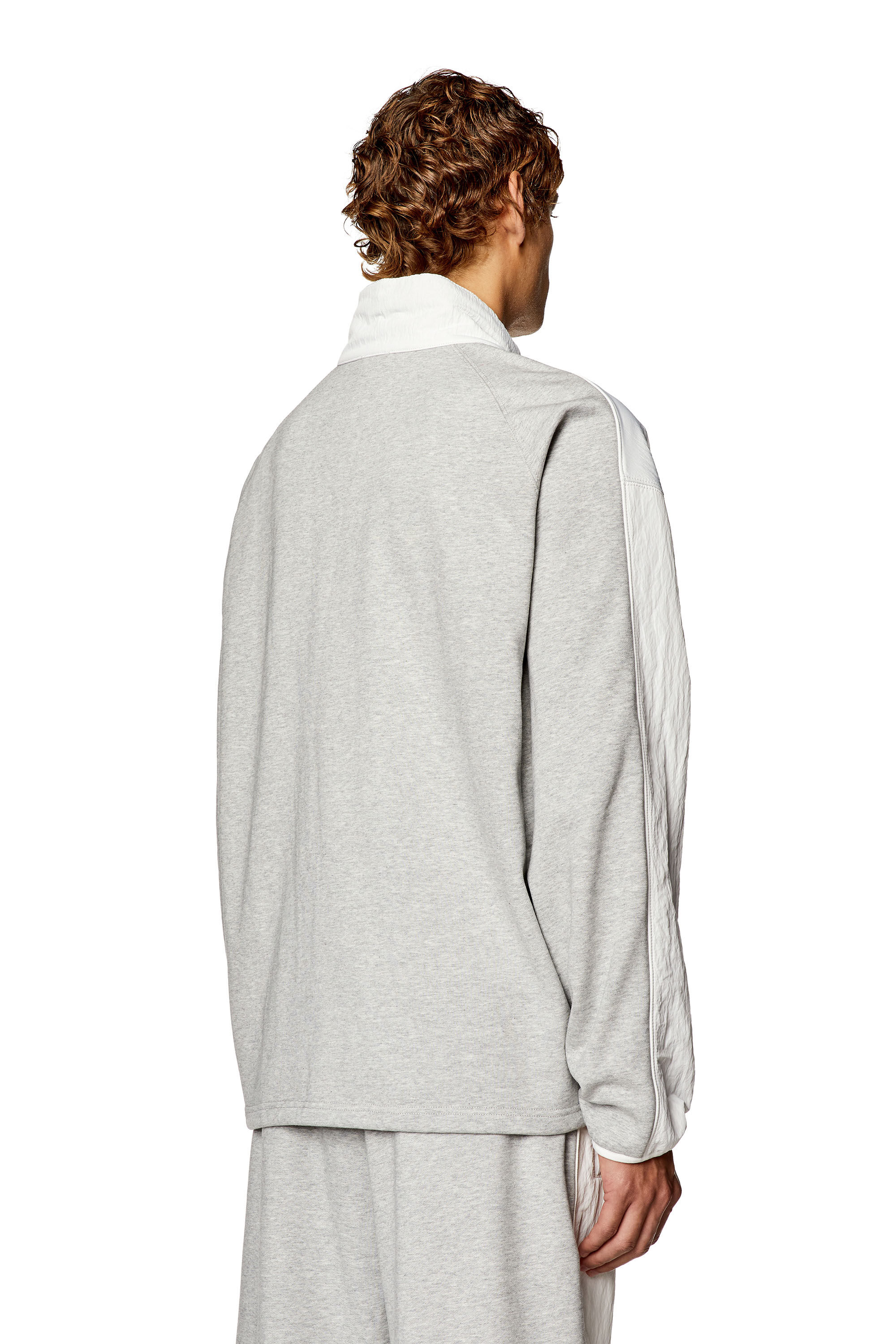 Men's Track jacket in jersey and nylon | Multicolor | Diesel
