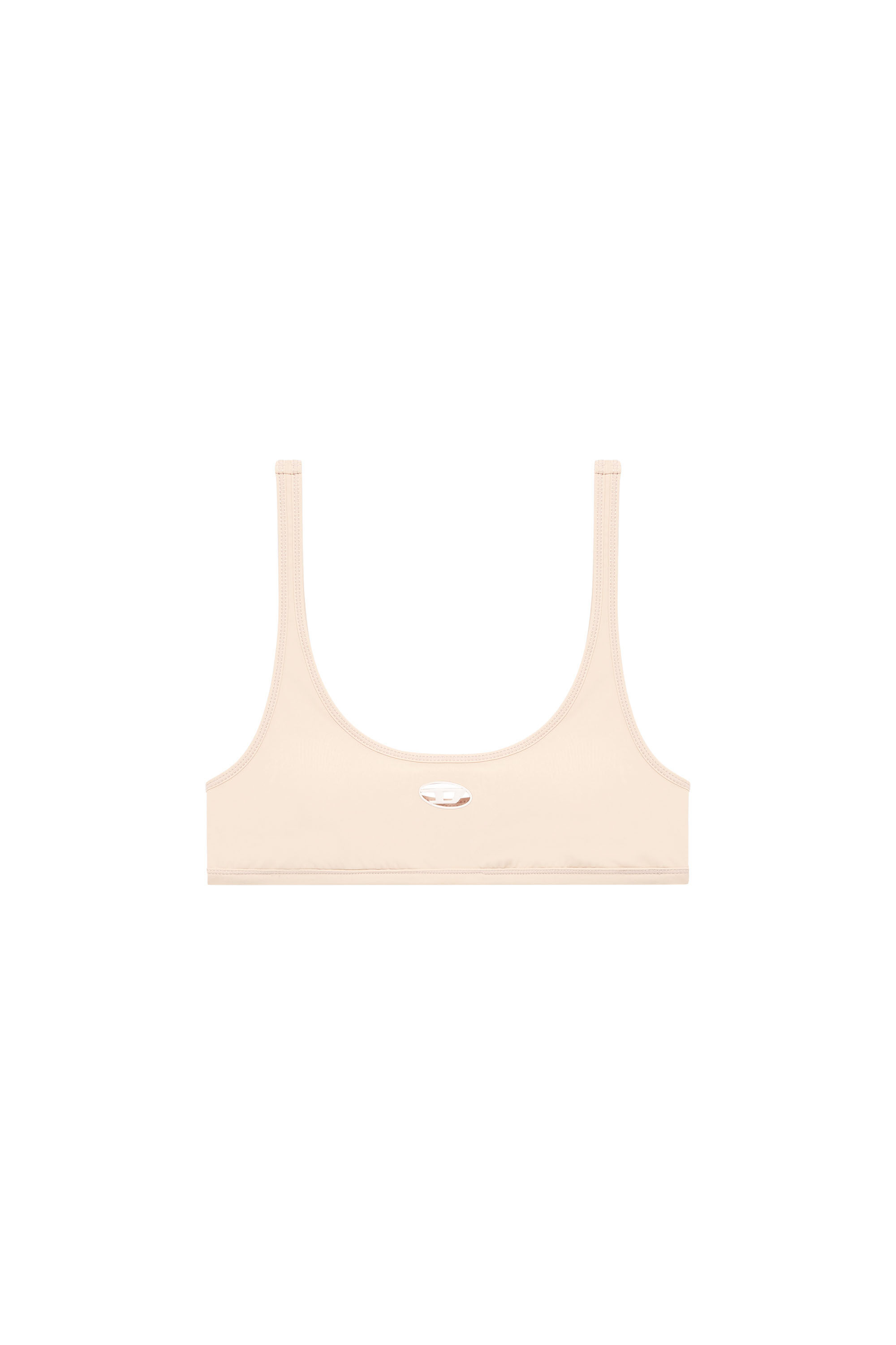 Diesel - CHELSEA-UTLT, Woman's Sports bra with cut-out logo in Nude - 4
