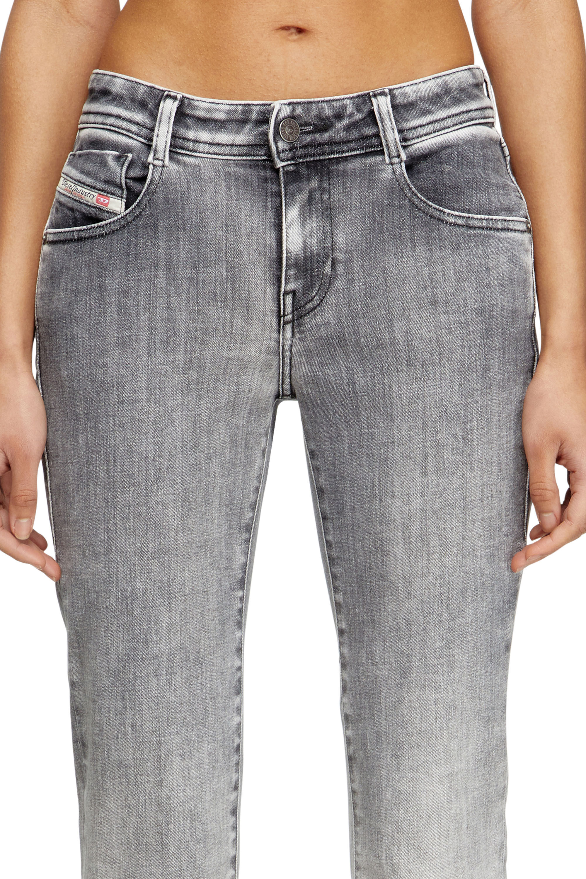 Diesel - Woman's Bootcut Jeans 1969 D-Ebbey 09K53, Light Grey - 4