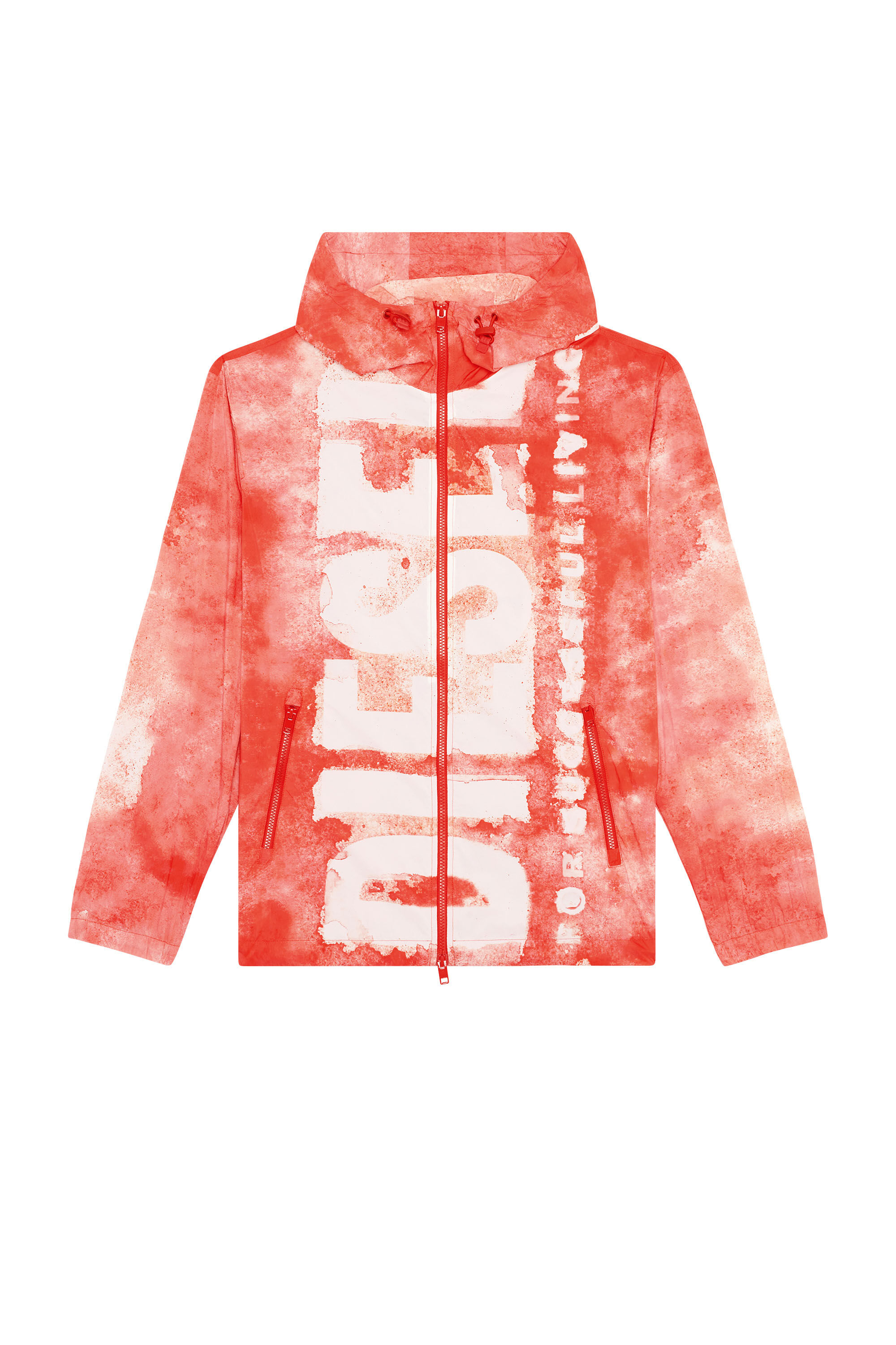 最新作 windbreaker Watercolour-effect Men's with Multicolor | logo ジャケット・アウター