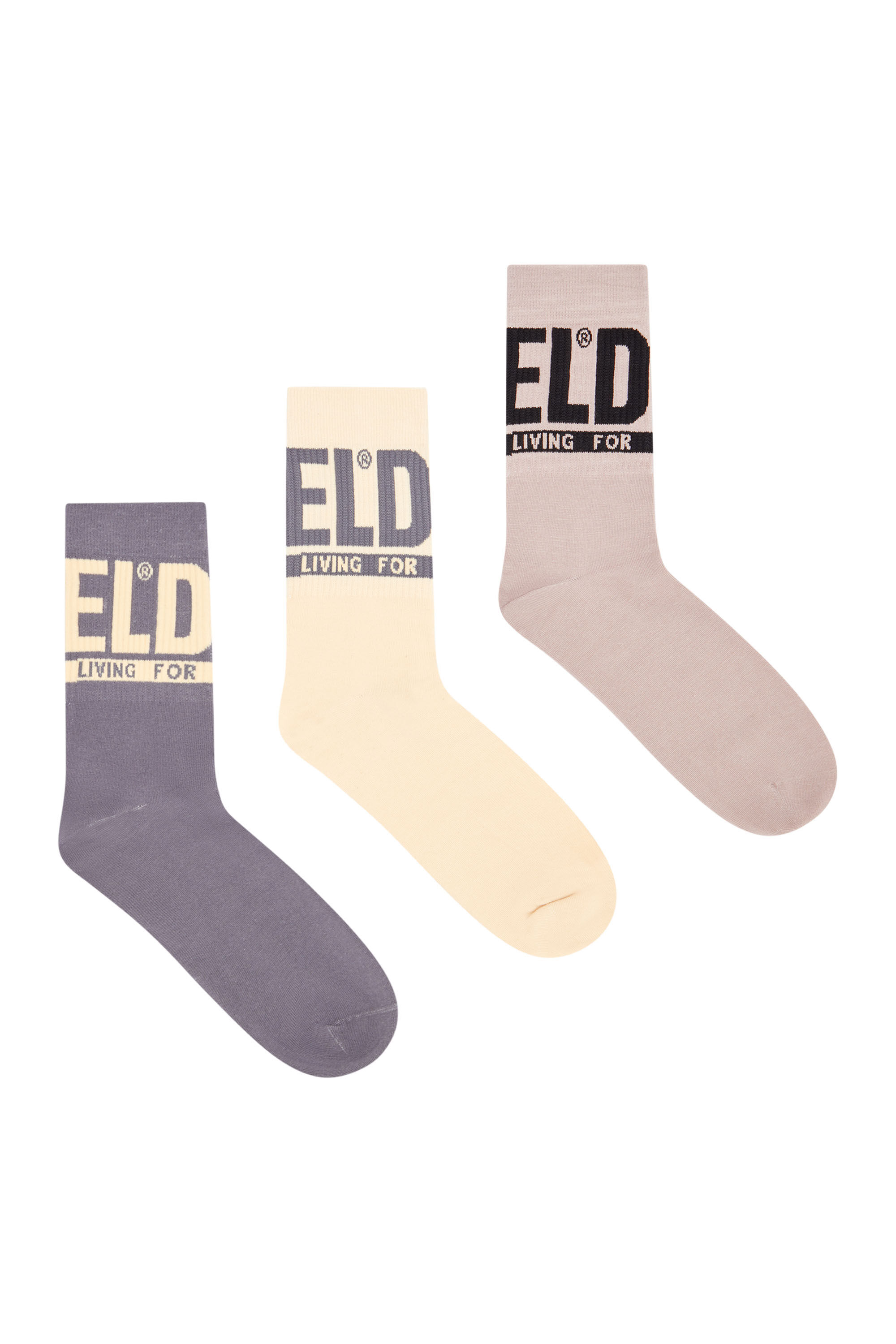 Amazon | [ディーゼル] 3 PACK OF LOGO CUFF SOCKS (00SAYJ