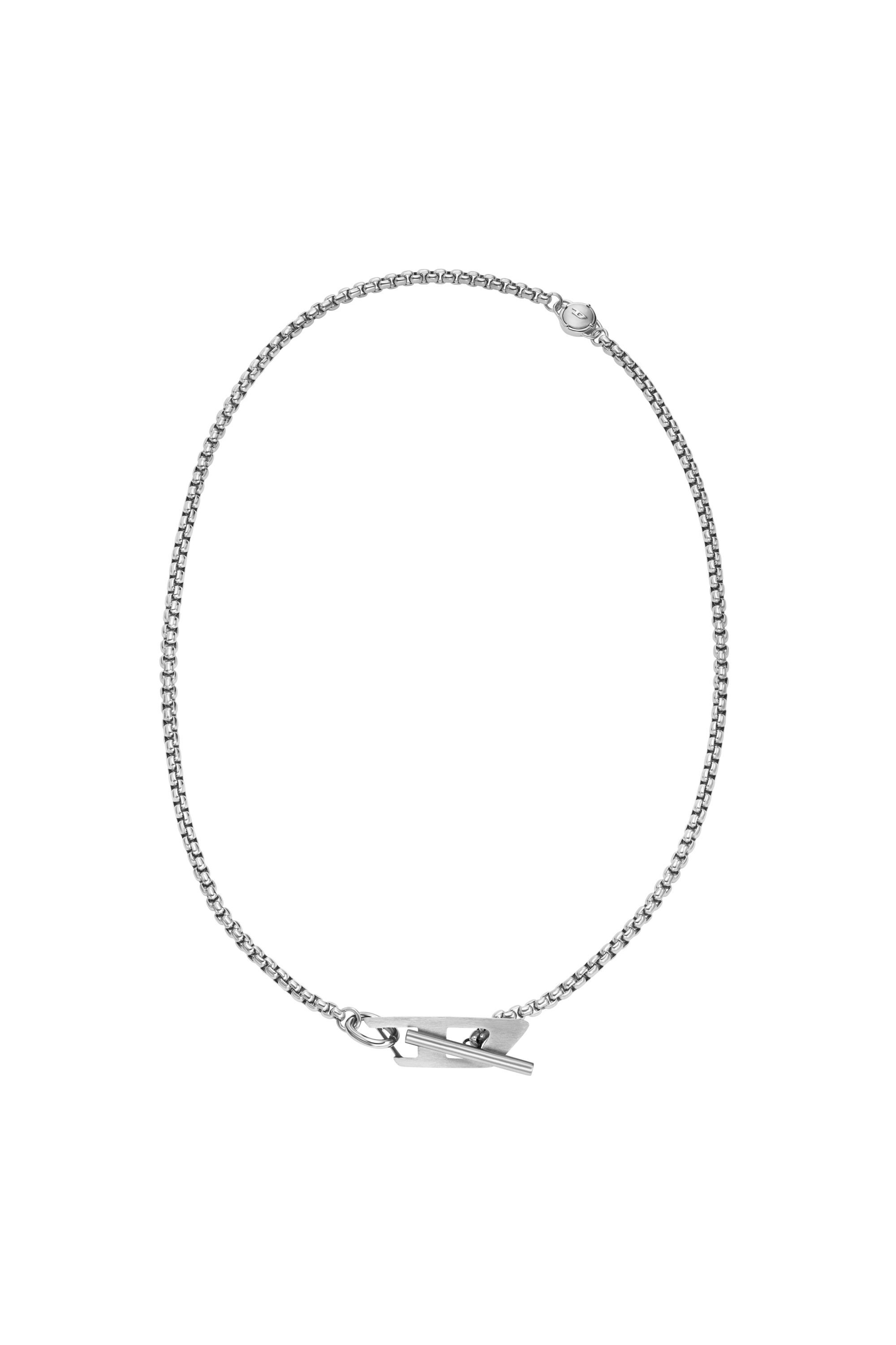 Diesel - DX1477, Collar de cadena de acero inoxidable Unisex in Plateado - 1