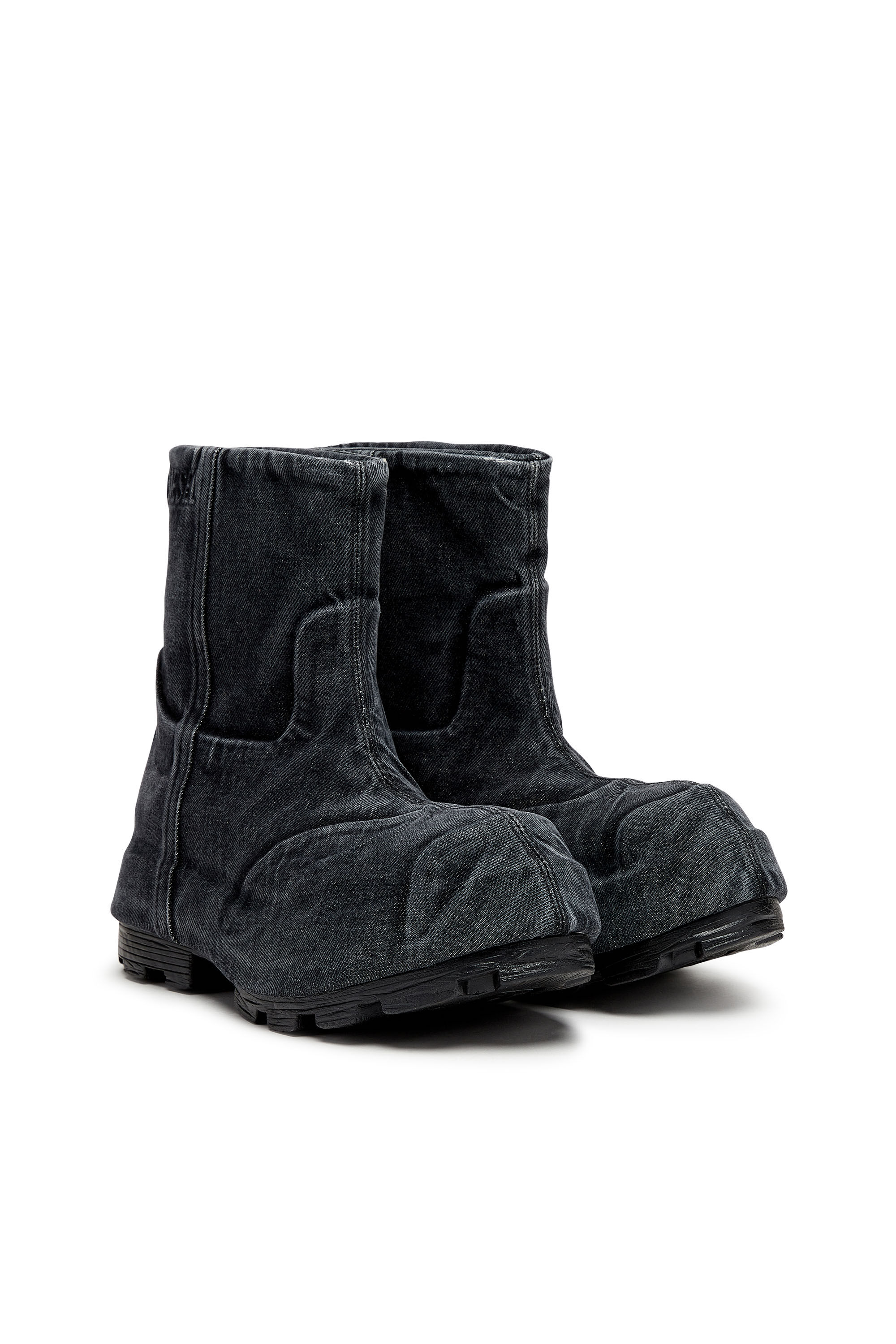 Diesel Hammer Denim Boot in Grey Size 41