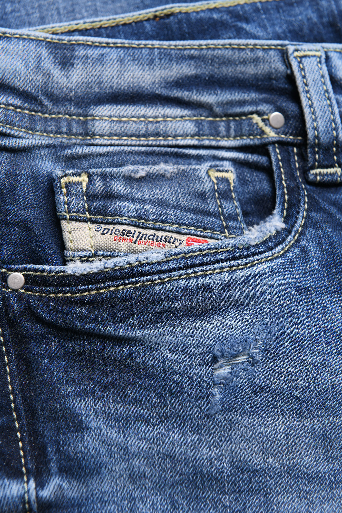 LOWLEEH J N Girl Bootcut Blue Jeans Diesel