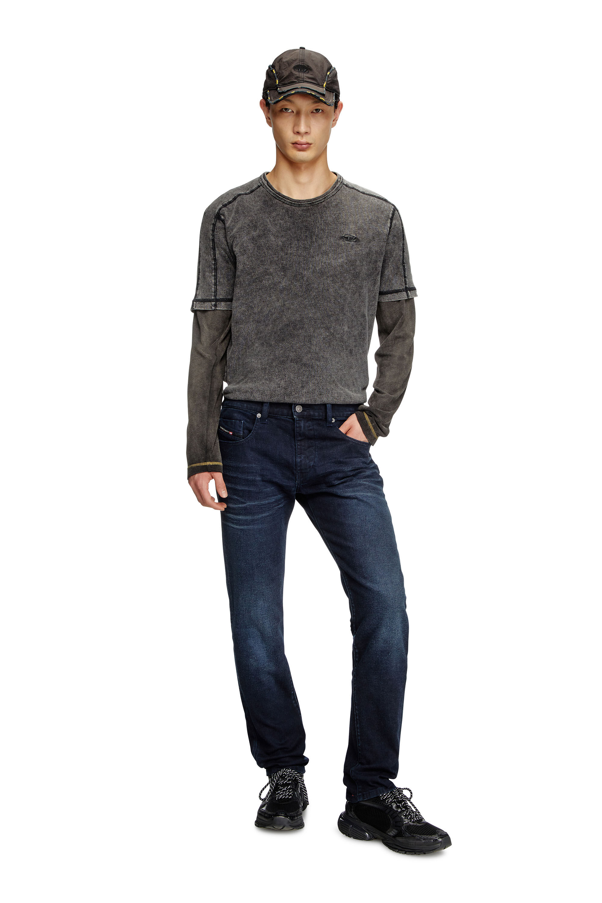 Diesel - Slim Jeans 2019 D-Strukt 0BMBX Hombre, Azul Oscuro - 1