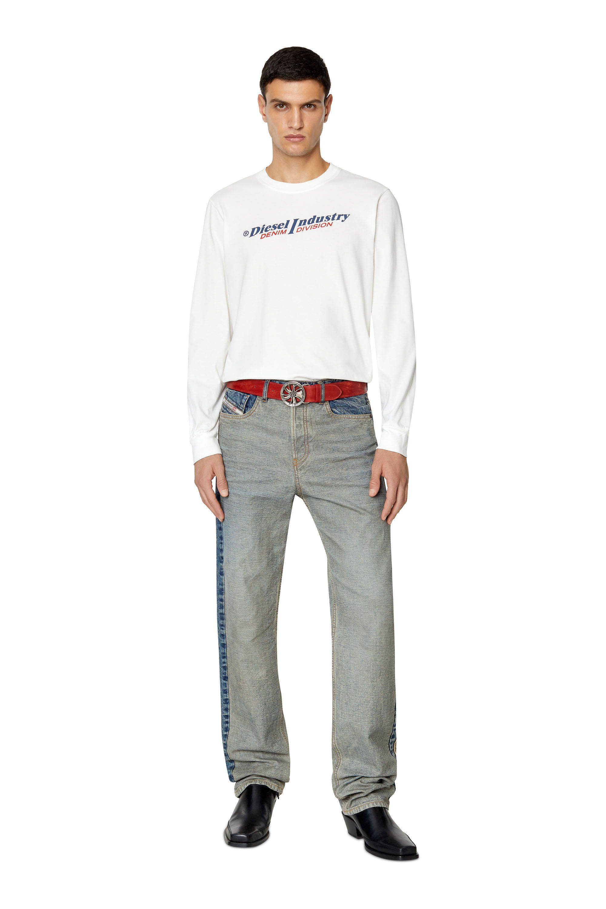 Diesel - T-JUST-LS-IND, White - Image 1