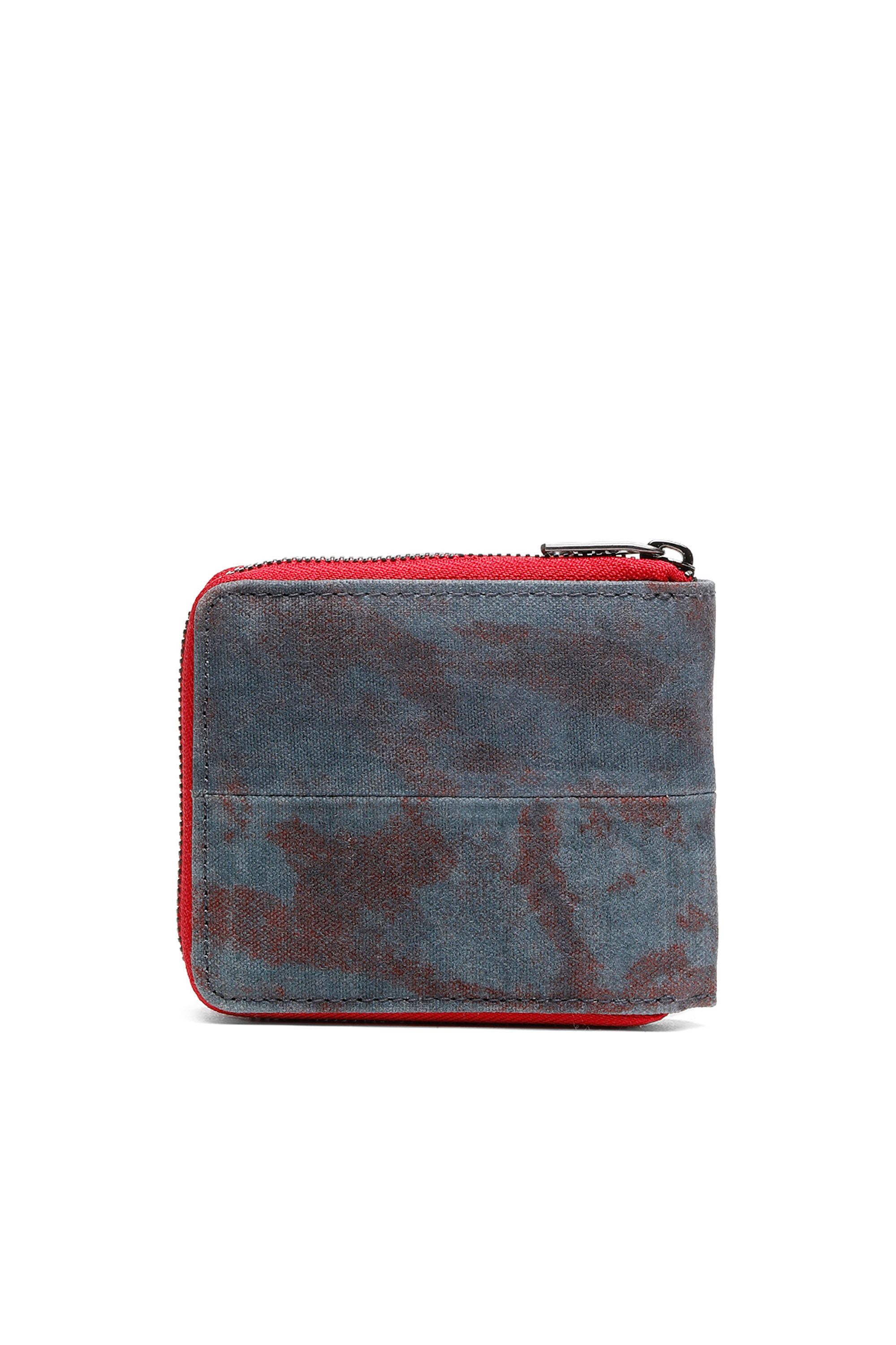 HIRESH XS ZIPPI Man: Zip-around wallet in waxed canvas | Diesel
